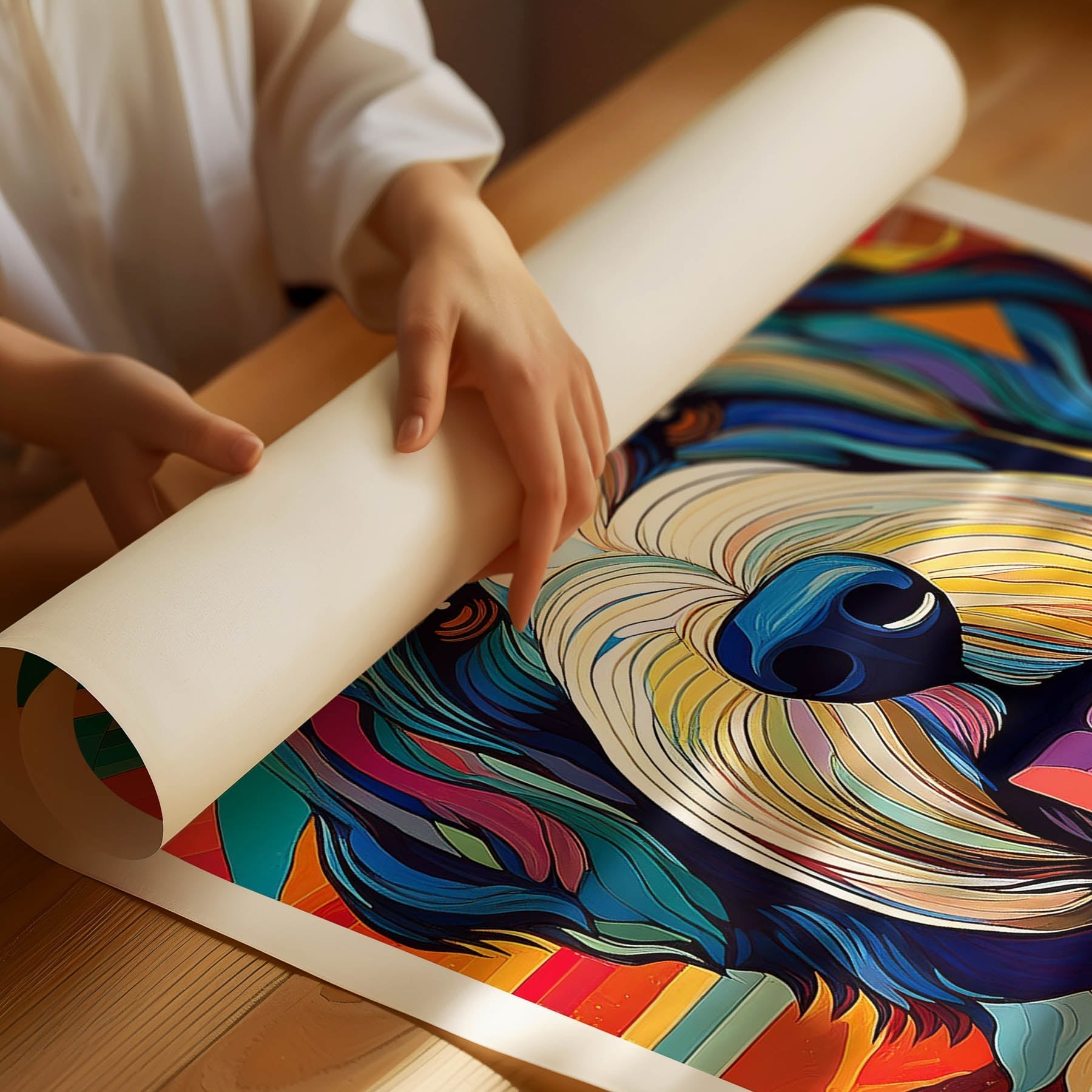 Old English Sheepdog Colour Graphics 1 image 1