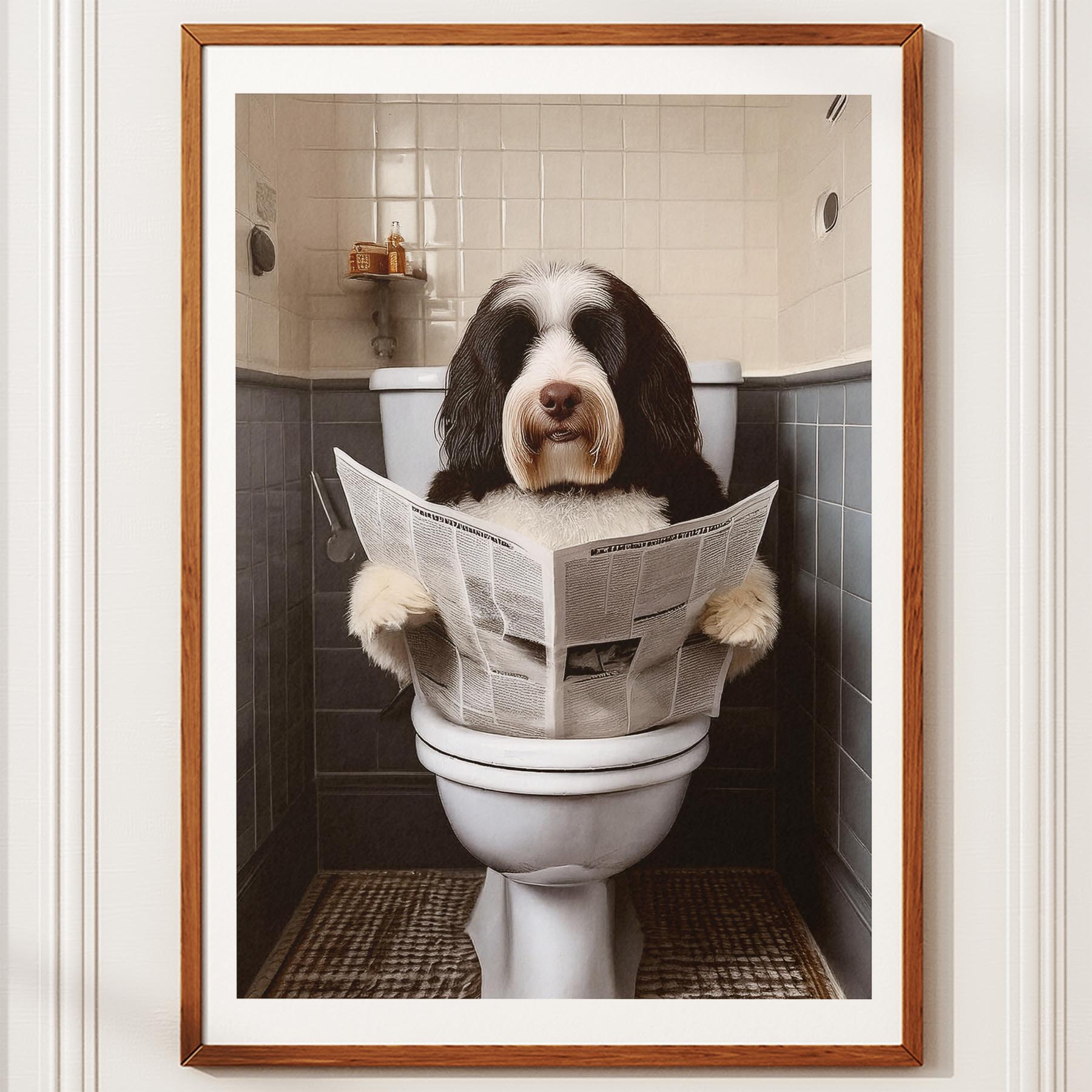Old English Sheepdog Toilet Humour Dog Series image 10
