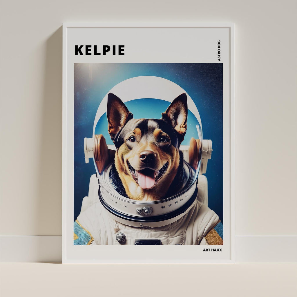 Kelpie Astronaut Dog Series with Text Astro Dog image 9