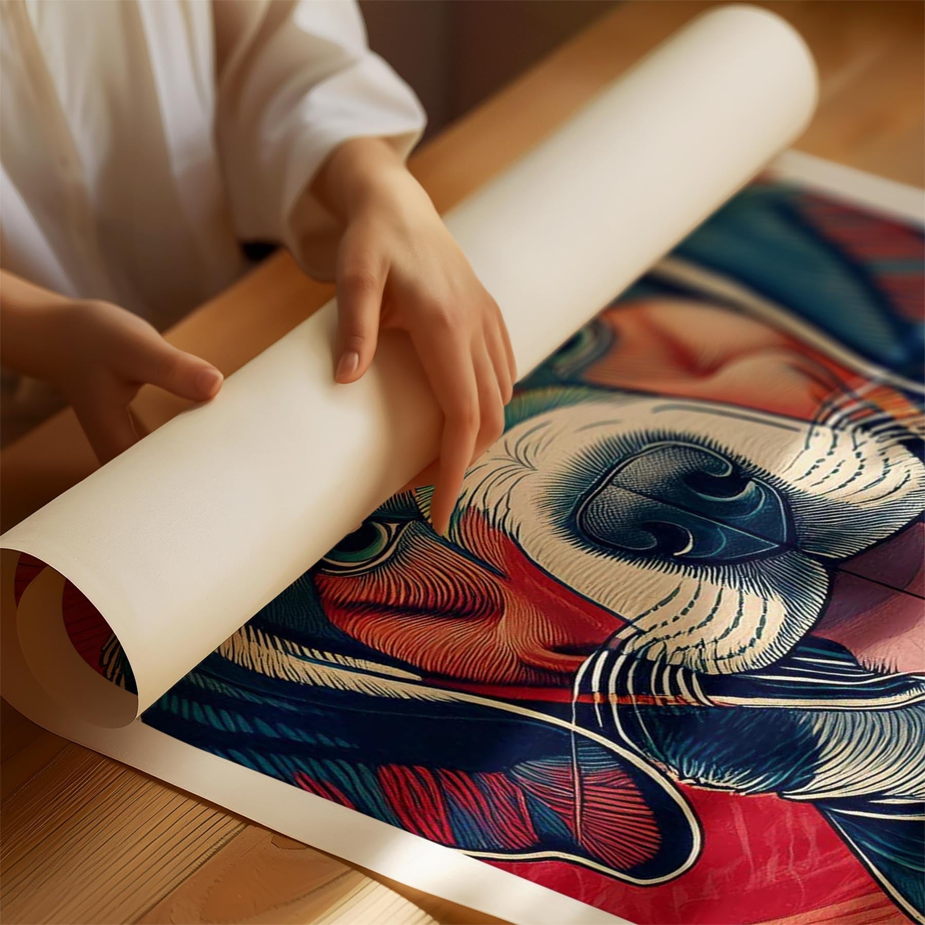 Beagle Hokusai Japanese Inspired Dog Series image 1