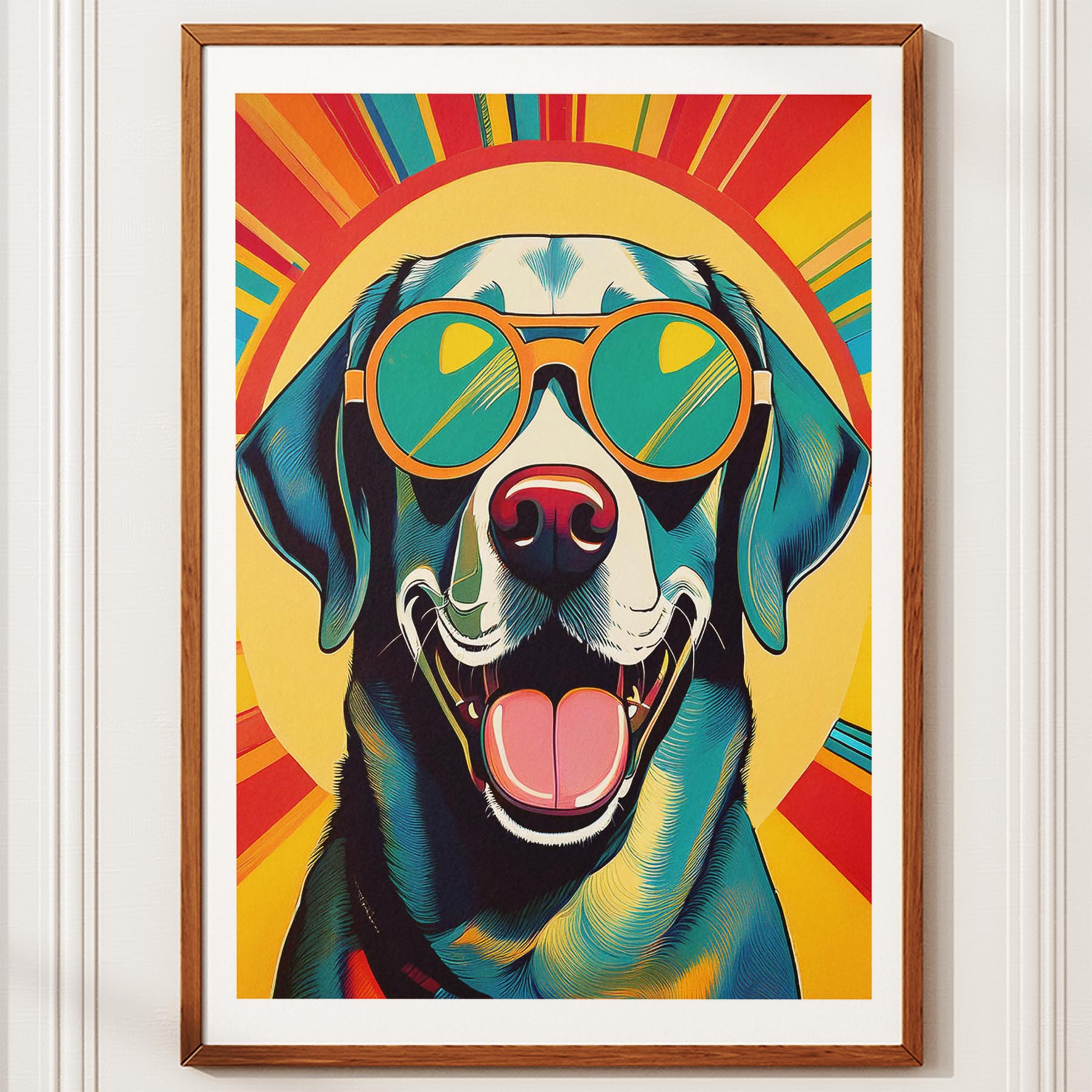 Labrador Dog In Colourful Sunnies 12 image 10