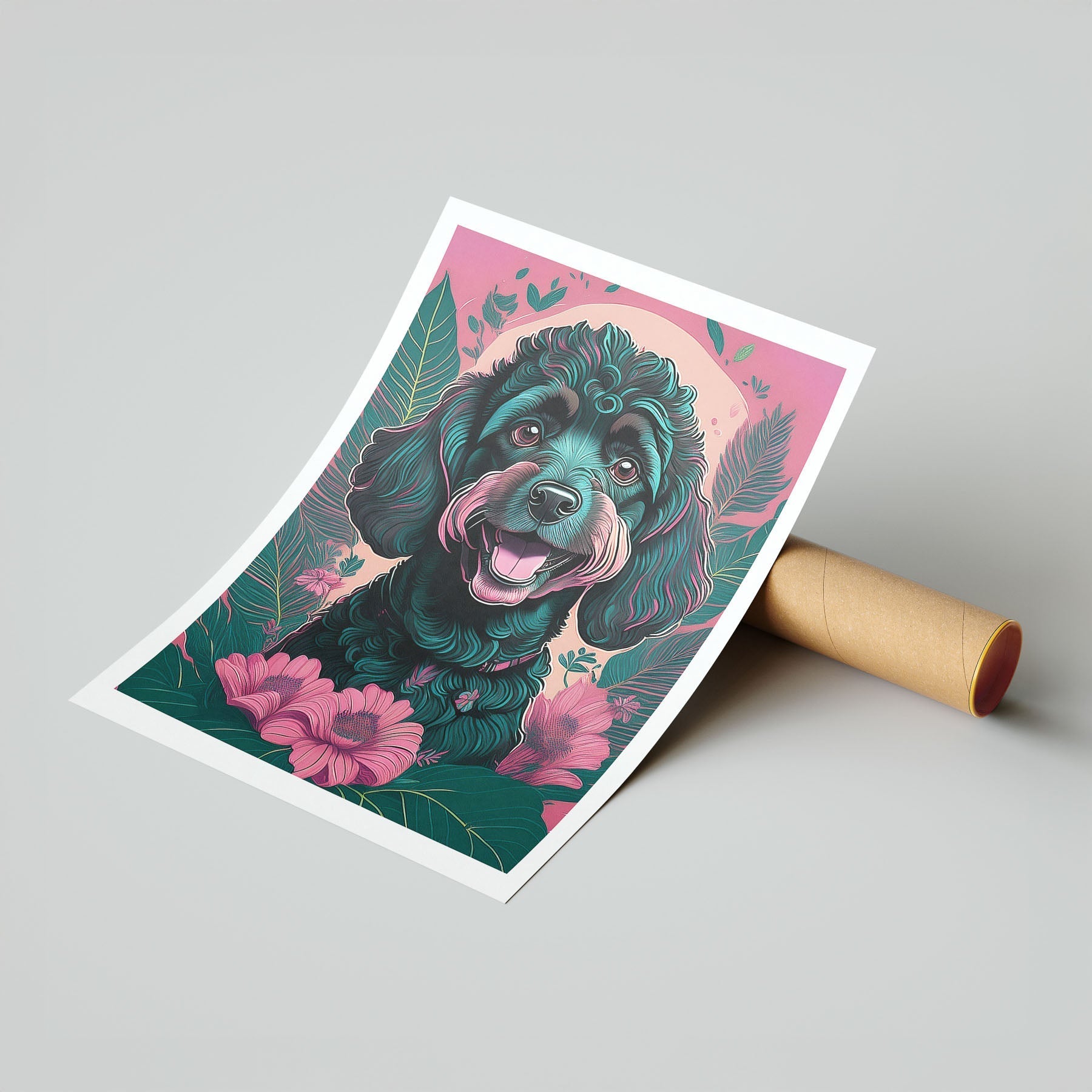 Poodle Flowery Dog image 7