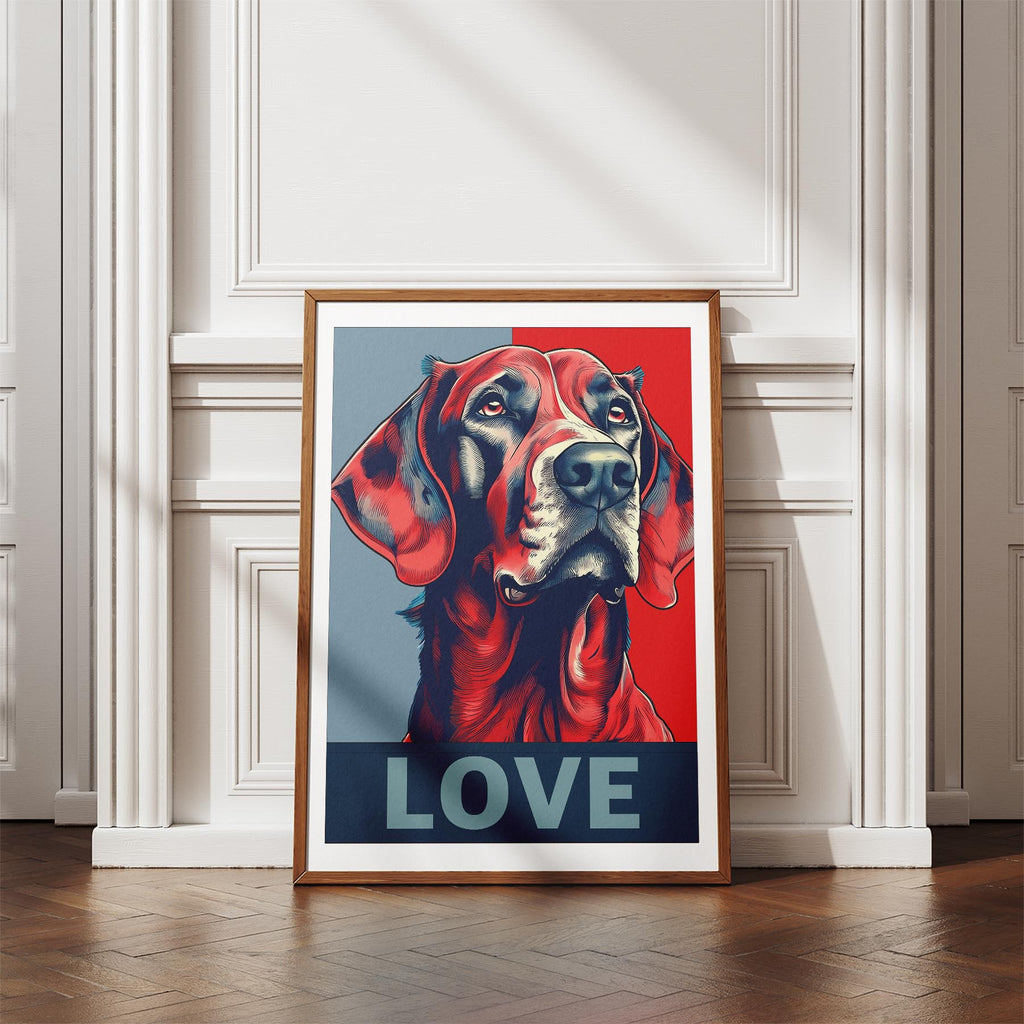 Gordon Setter LOVE Series Inspired by the Obama Poster image 4