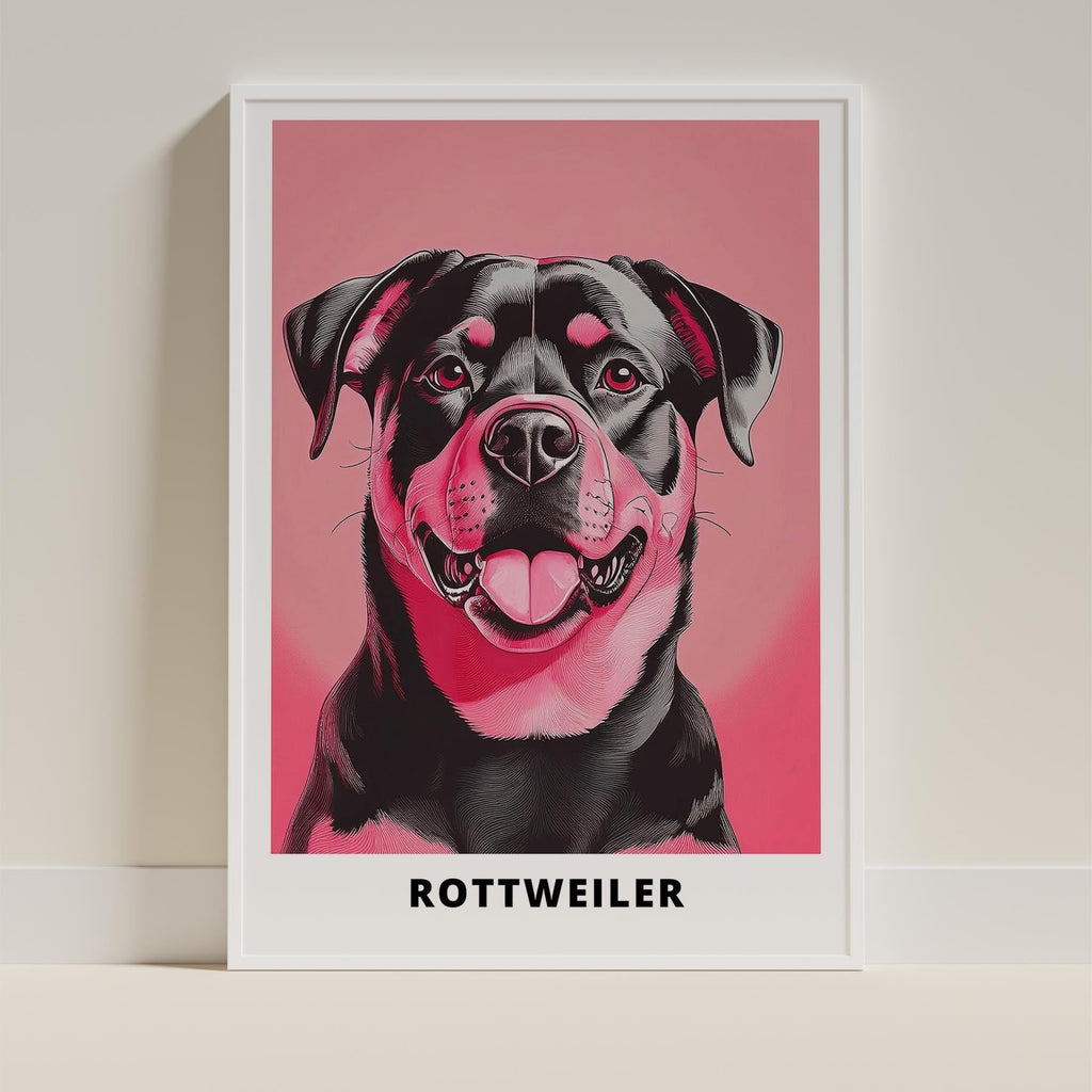 Rottweiler Pink and Black Dog Series 1 image 9