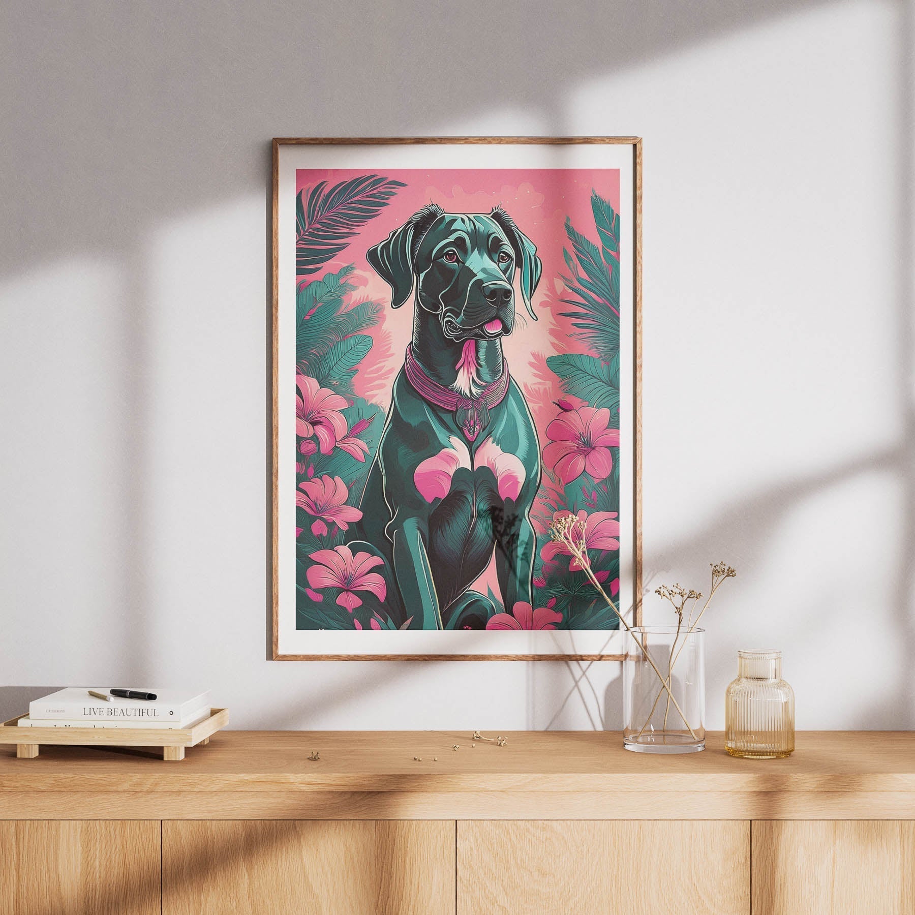 Great Dane Flowery Dog image 8