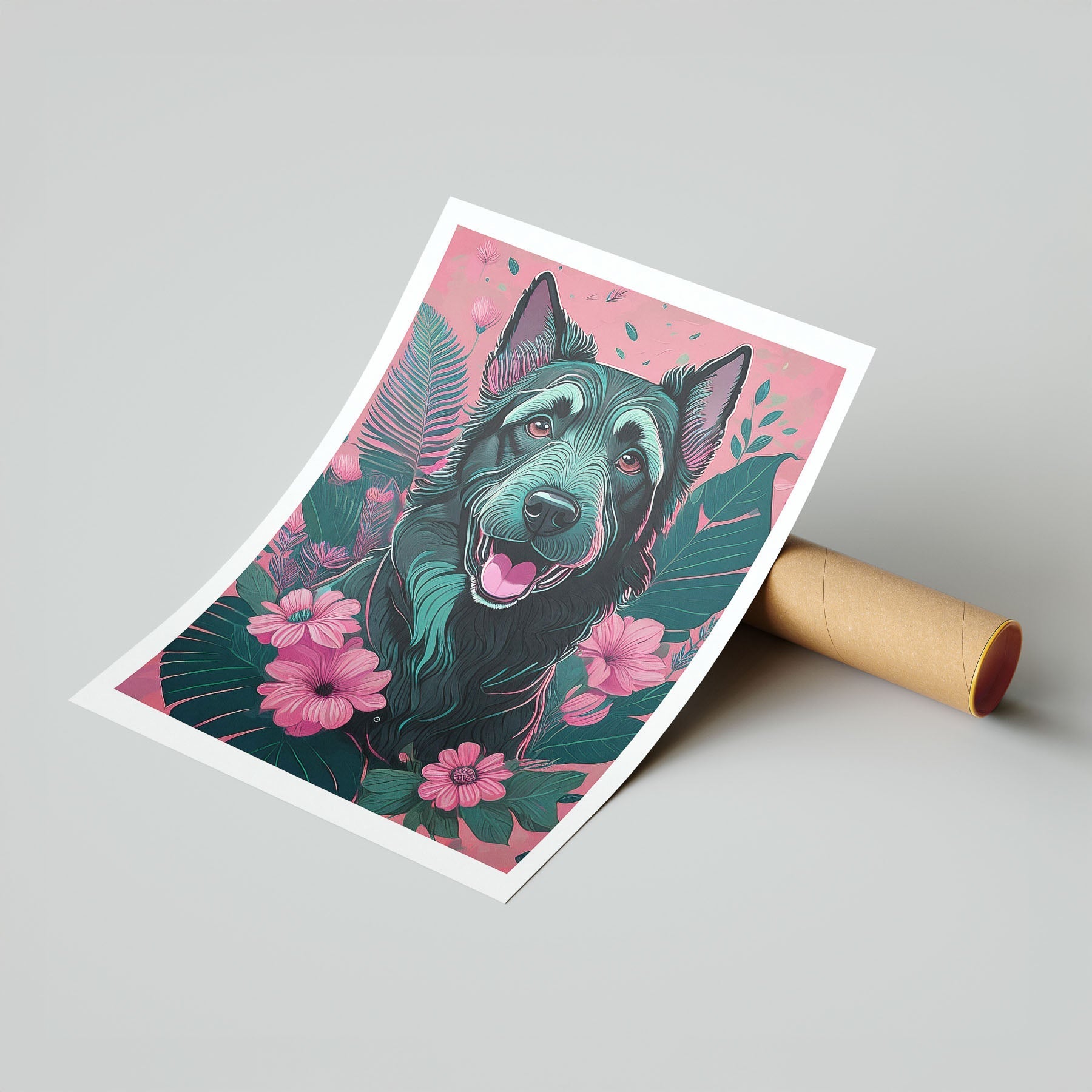 Wolfhound Flowery Dog image 7