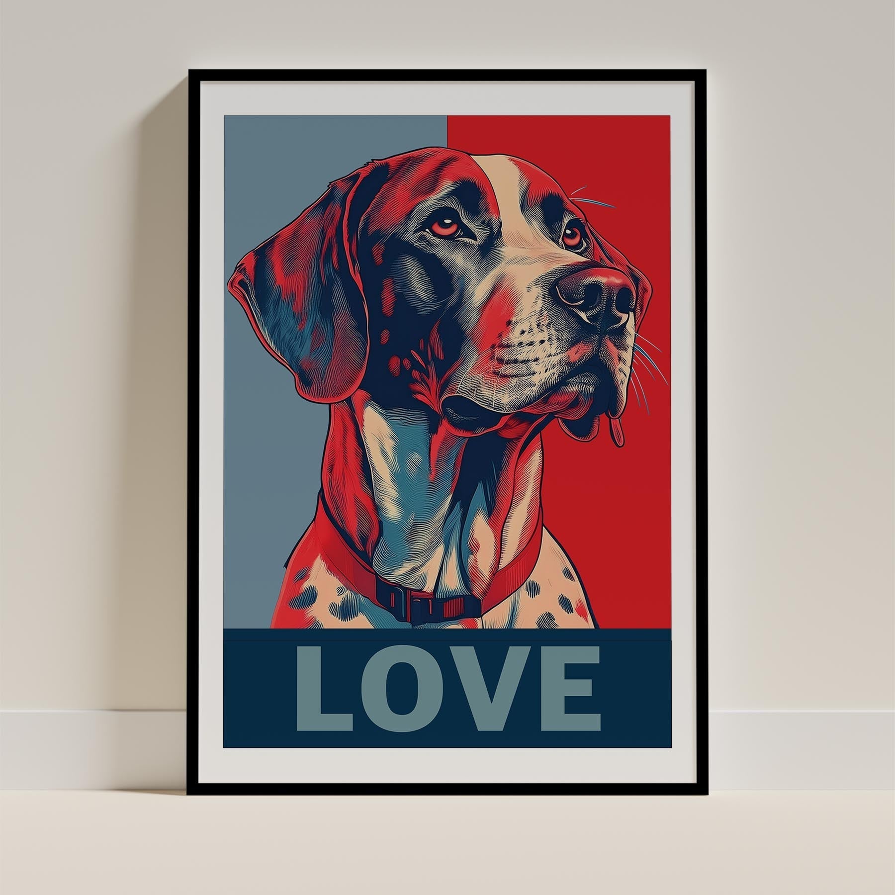 German Pointer LOVE Series Inspired by the Obama Poster image 0