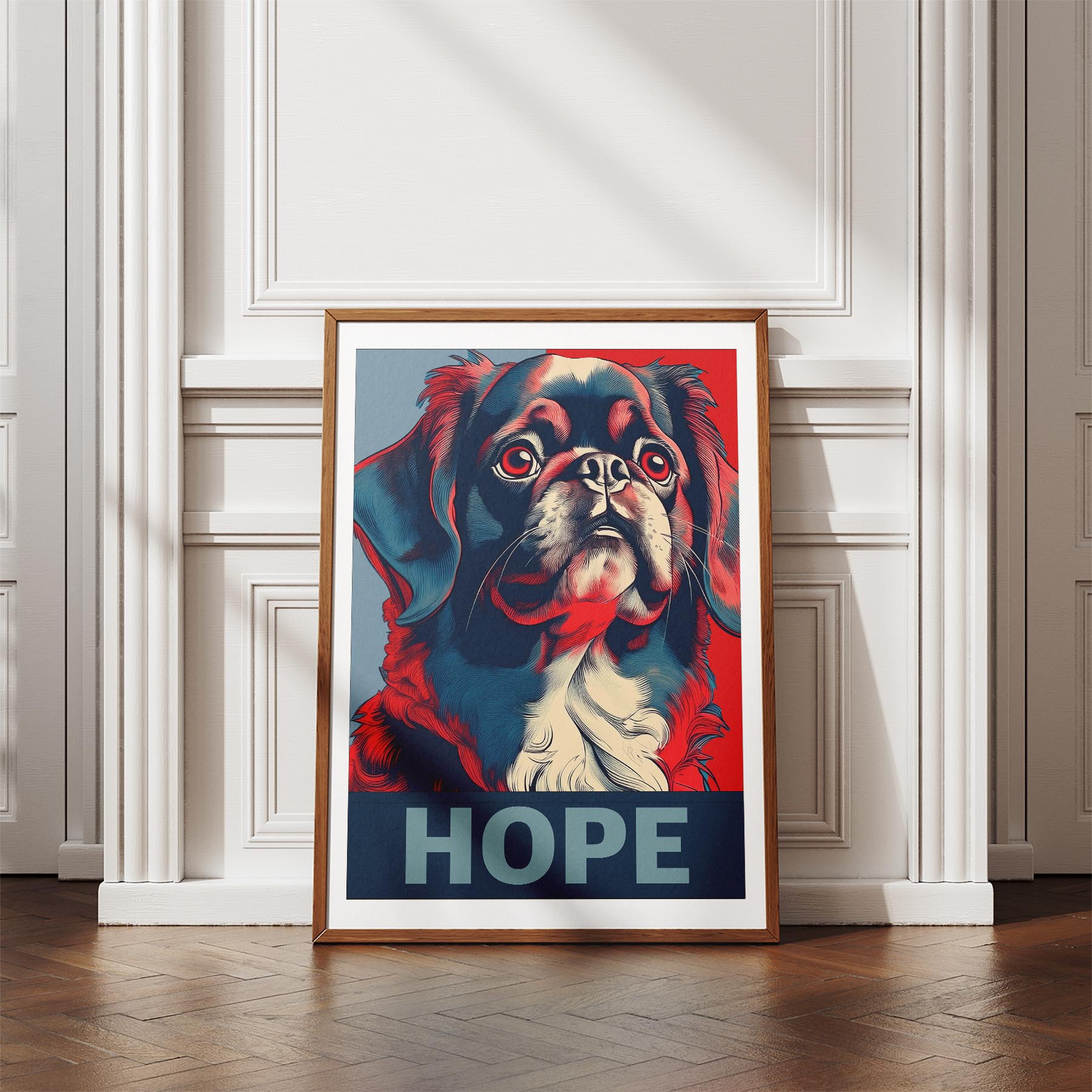 Pekingese HOPE Series Inspired by the Obama Poster image 4
