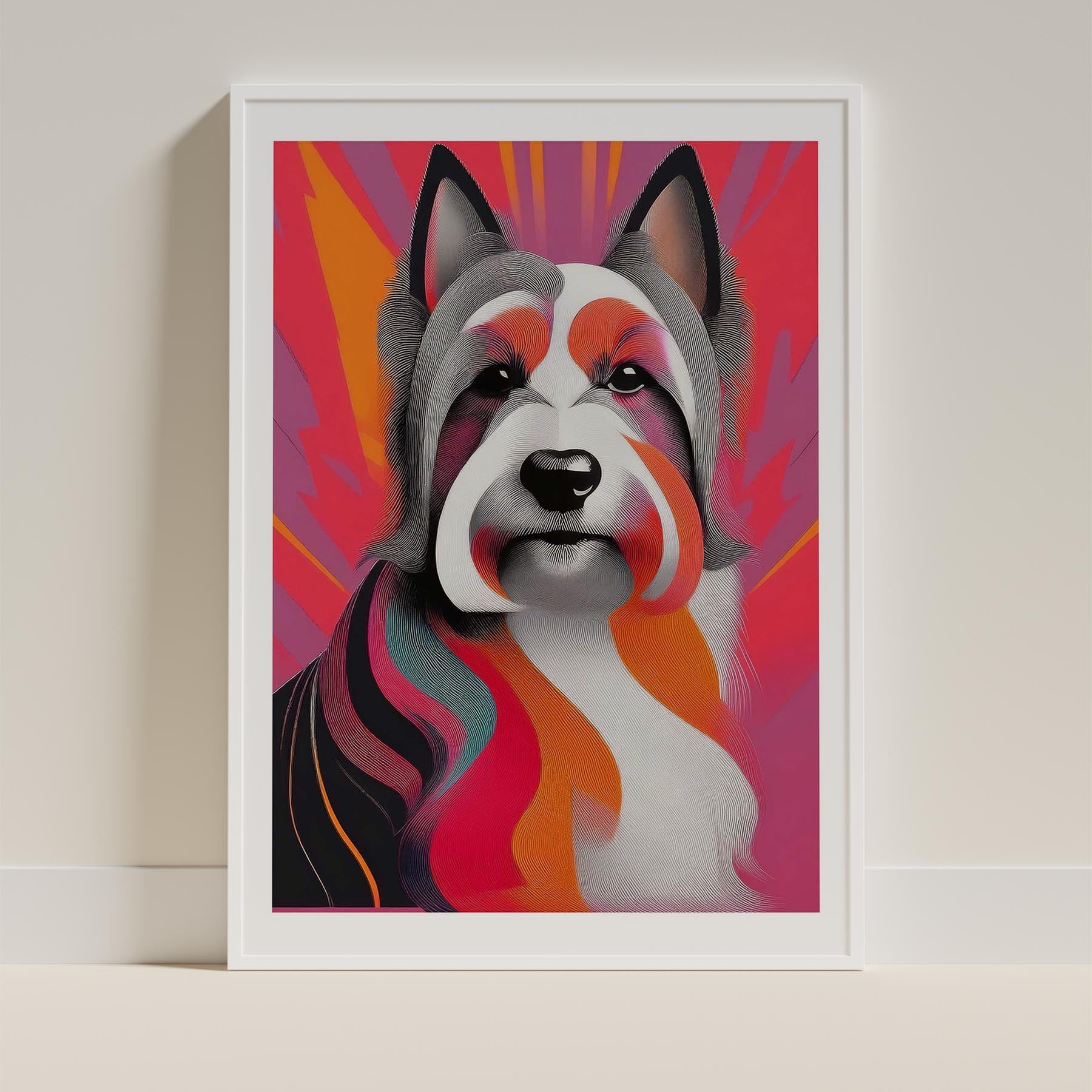 Australian Silky Terrier Modern Pop Dog Series image 9