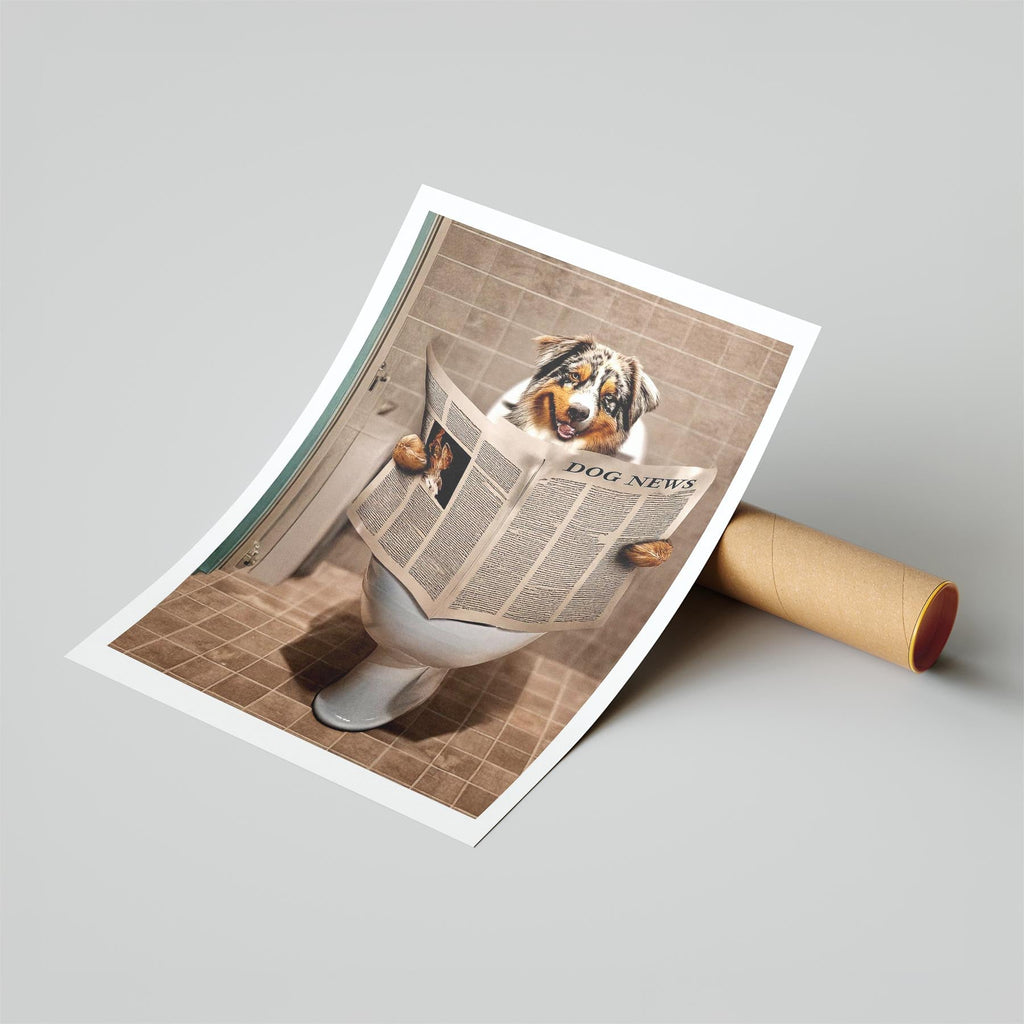 Australian Shepherd Toilet Humour Dog Series 1 image 6