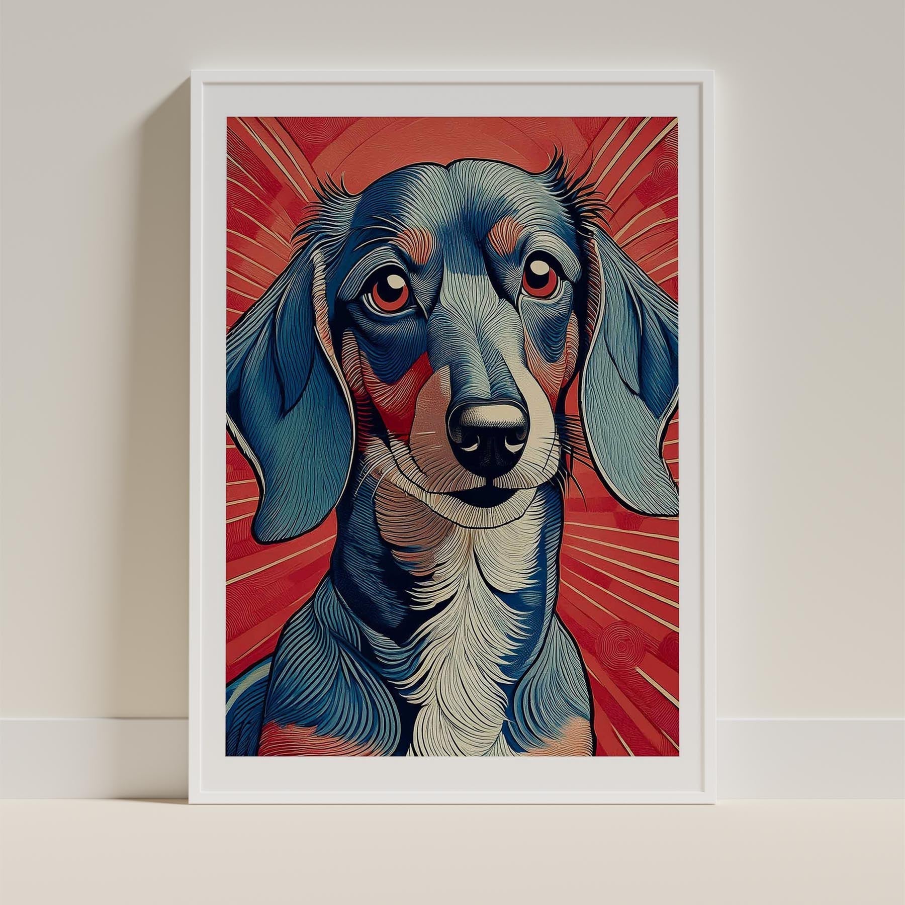 Dachshund Hokusai Japanese Inspired Dog Series 1 image 9