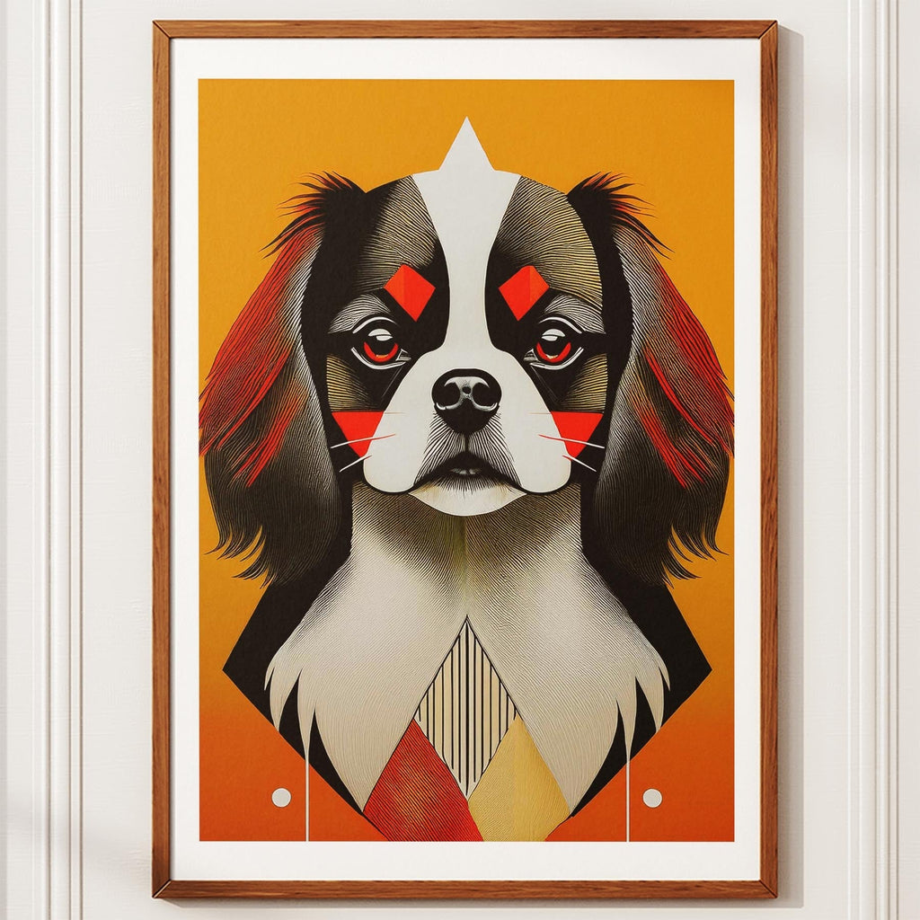 Japanese Chin Geometric Orange Series image 10