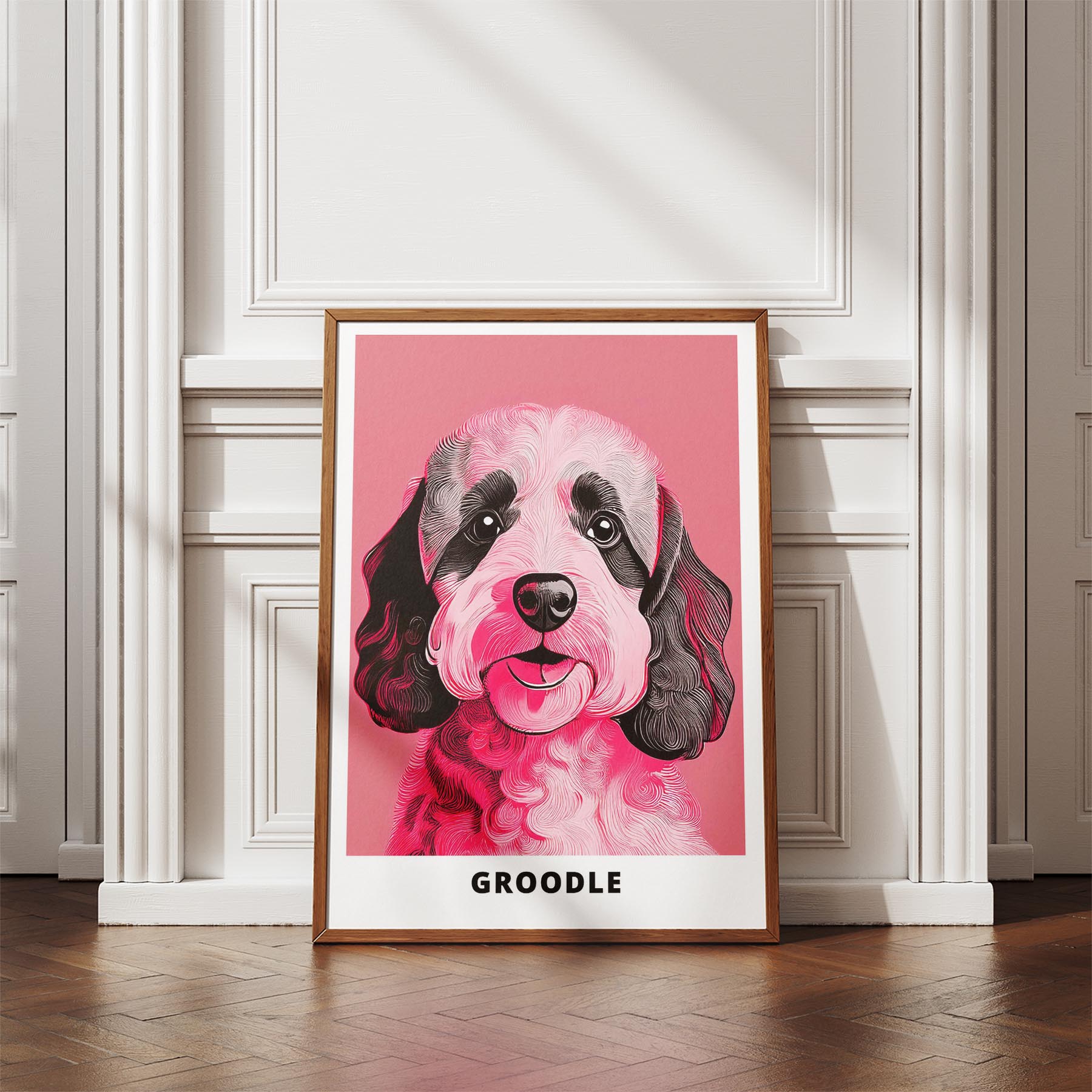 Groodle Pink and Black Dog Series 1 image 4