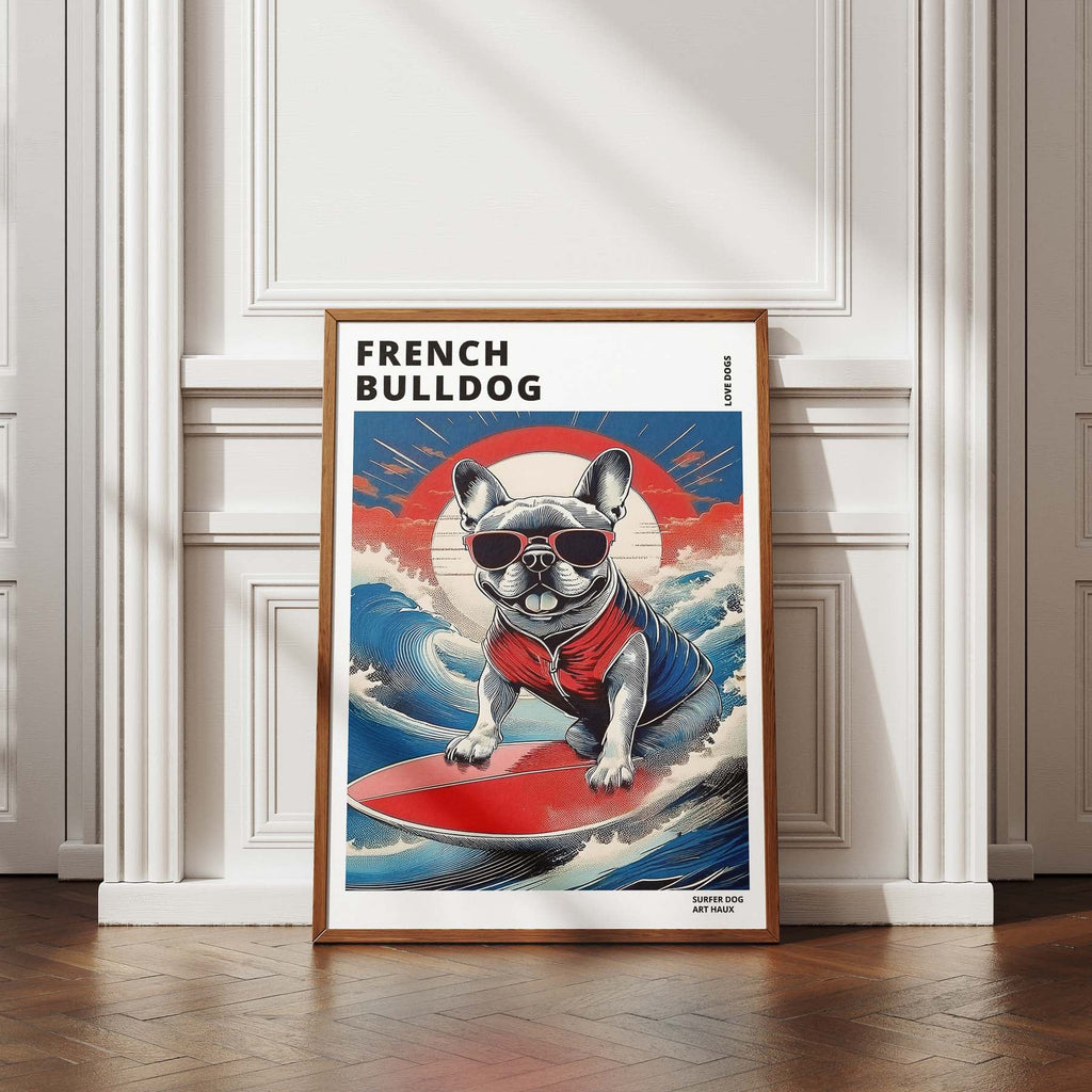 French Bulldog Hokosai Surfer Dogs 3 image 4
