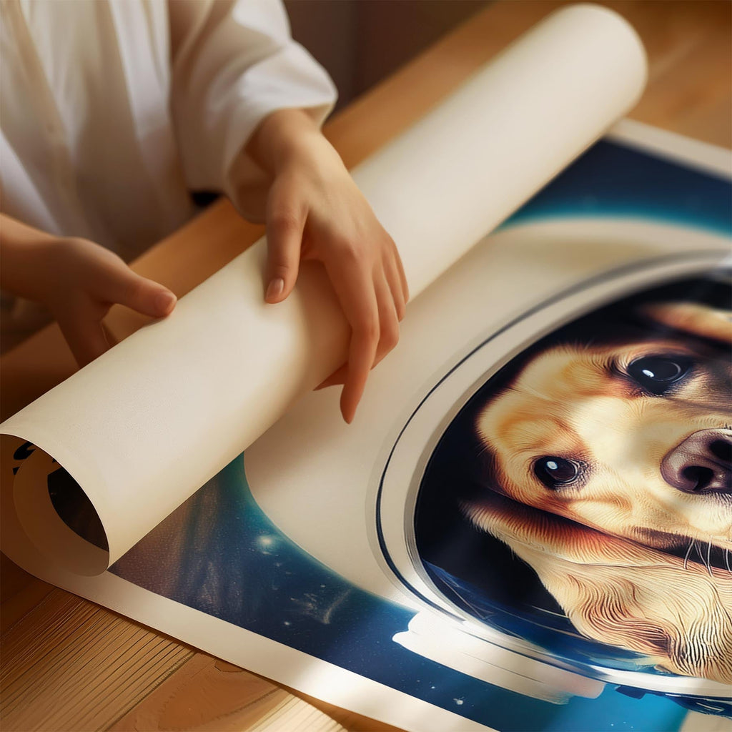 Cocker Spaniel Astronaut Dog Series with Text Astro Dog image 1