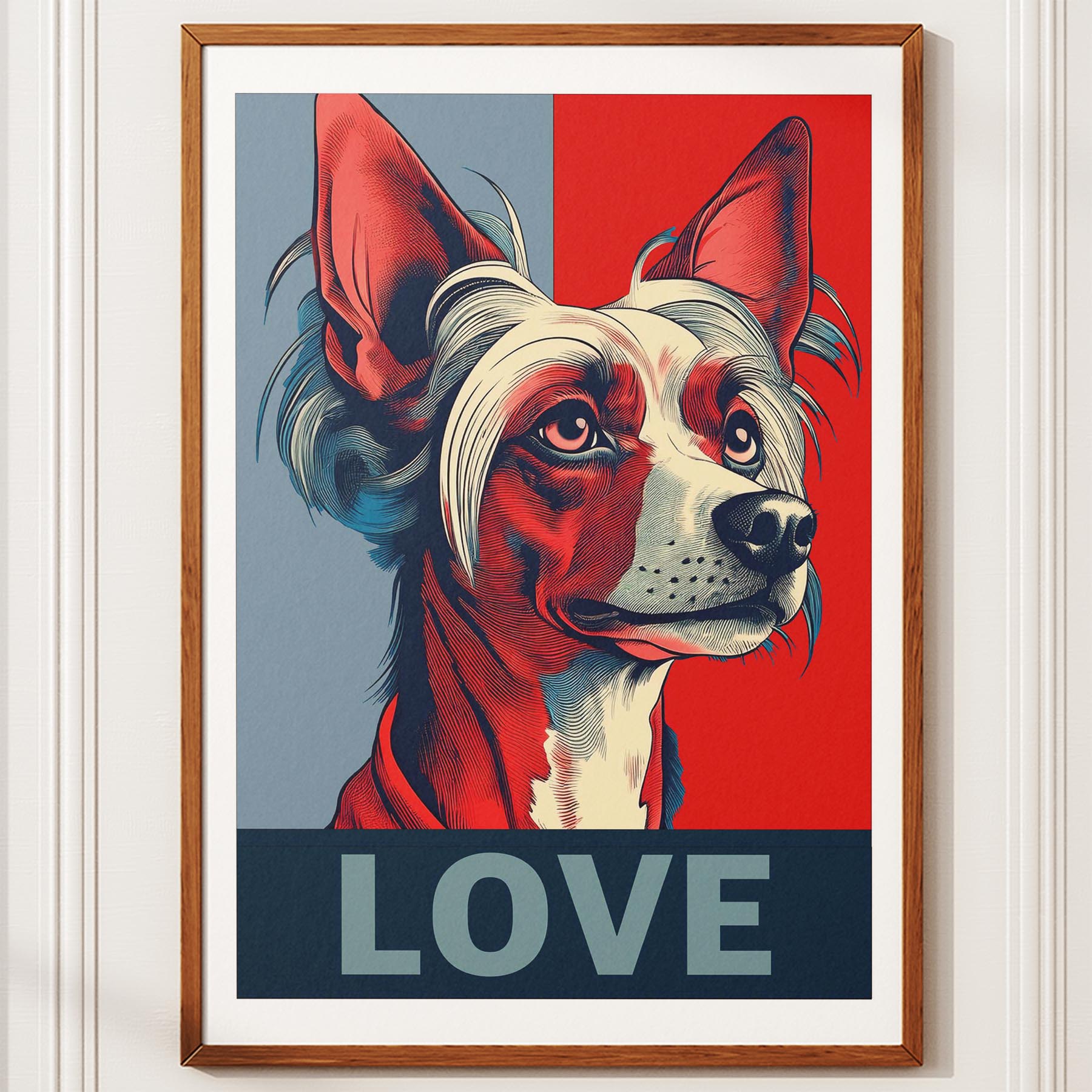 Chinese Crested LOVE Series Inspired by the Obama Poster image 10