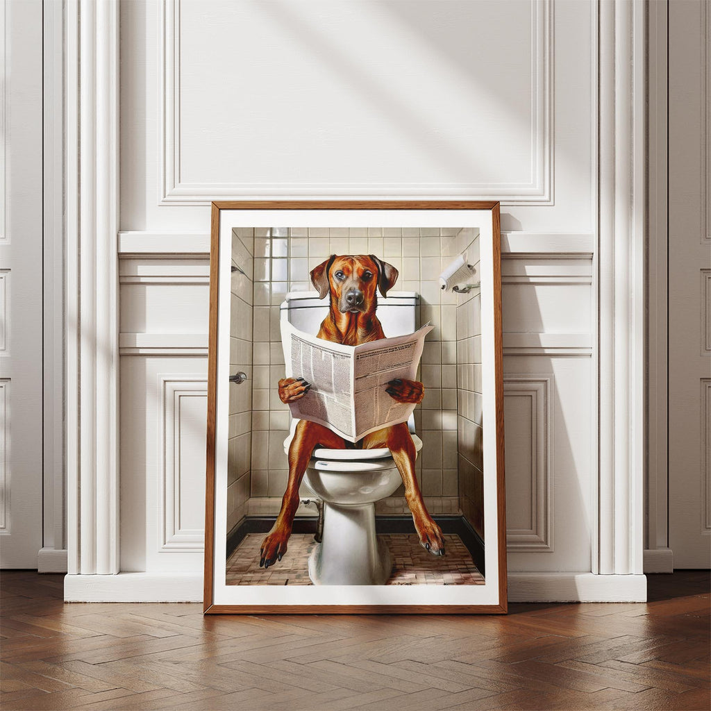 Rhoedesian Ridgeback Toilet Humour Dog Series image 4