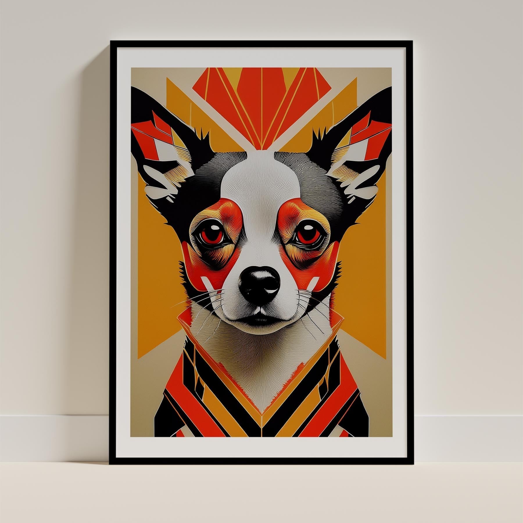Chihuahua Geometric Orange Series image 0