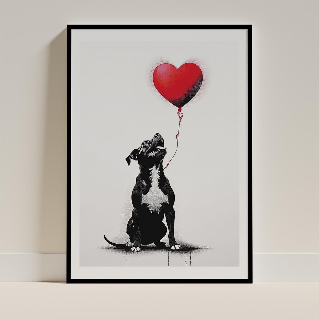 American Staffordshire Terrier DOGSY Series inspired by the Art of Banksy image 0