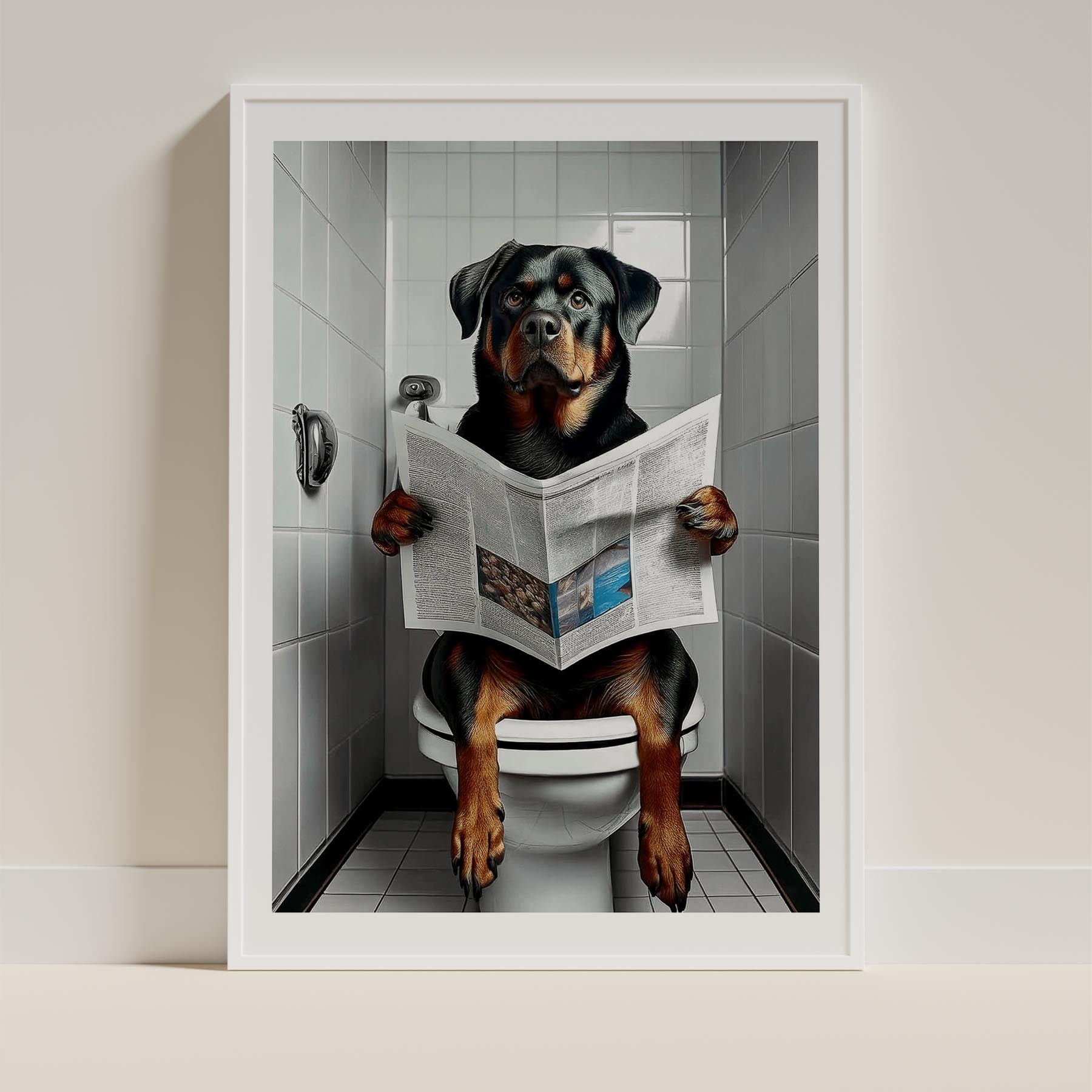 Rottweiler Toilet Humour Dog Series 1 image 9