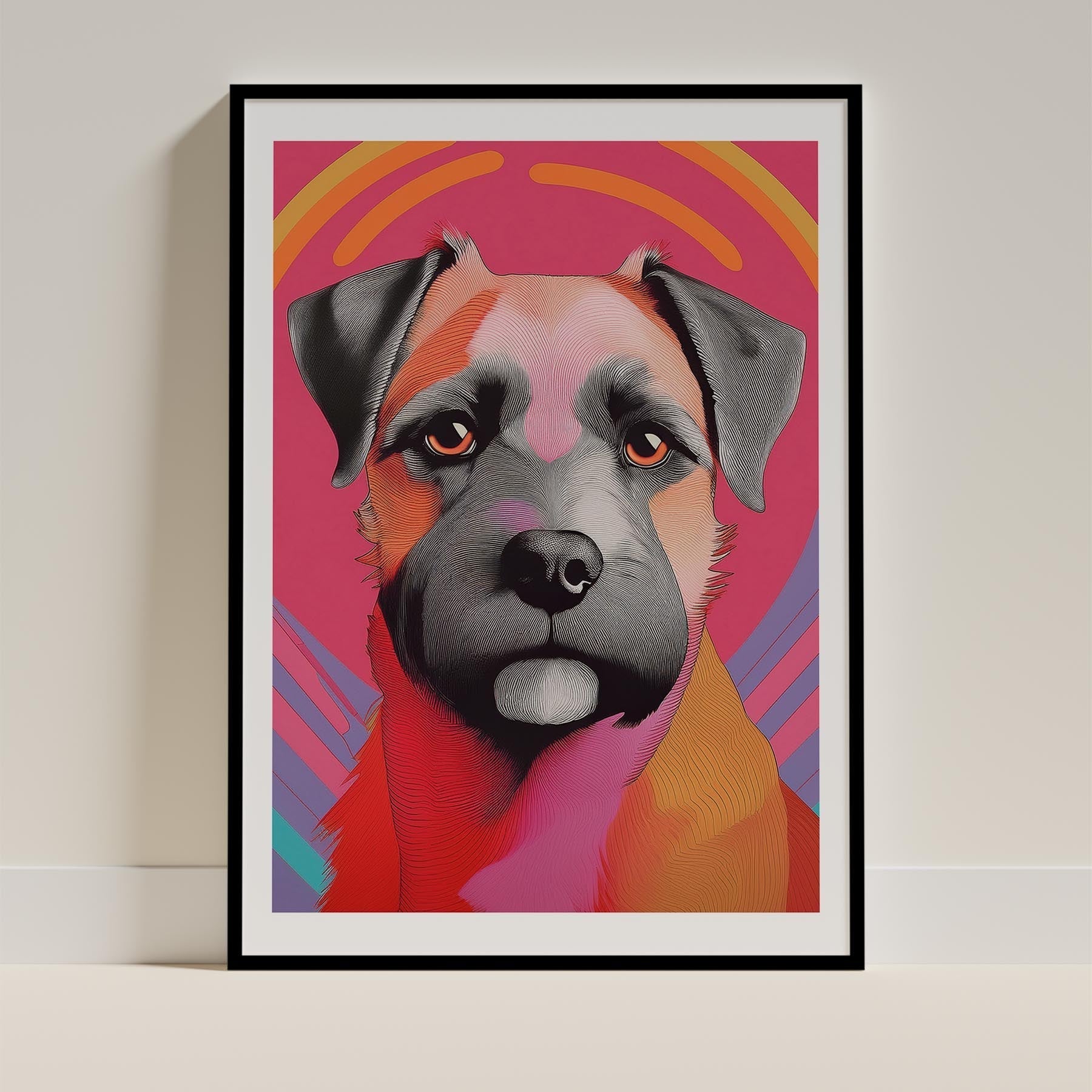 Border Terrier Modern Pop Dog Series image 0