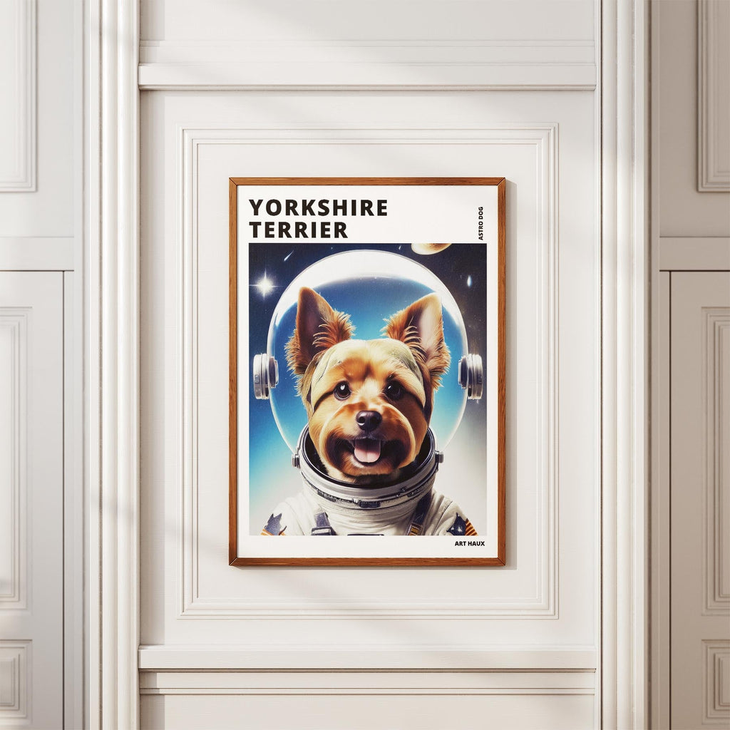 Yorkshire Terrier Astronaut Dog Series with Text Astro Dog image 3