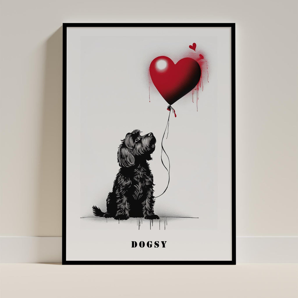 Australian Silky Terrier DOGSY Series inspired by the Art of Banksy with text Do image 0