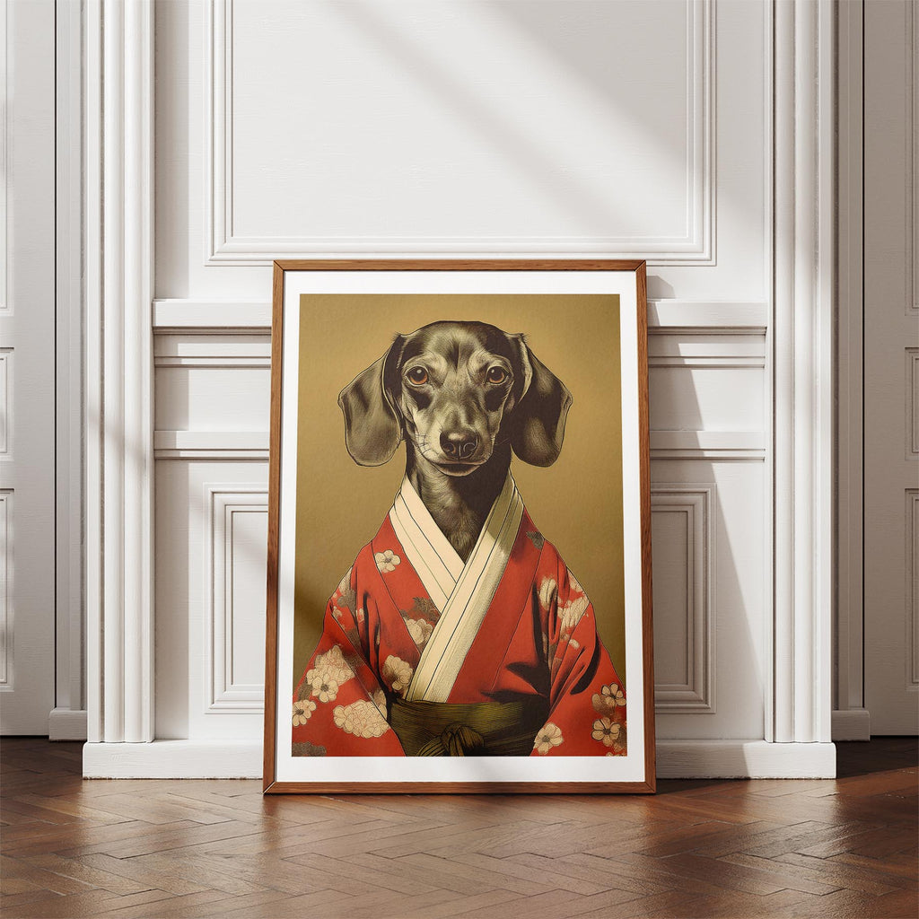 Dachshund Japanse Kimono Dog Series image 4