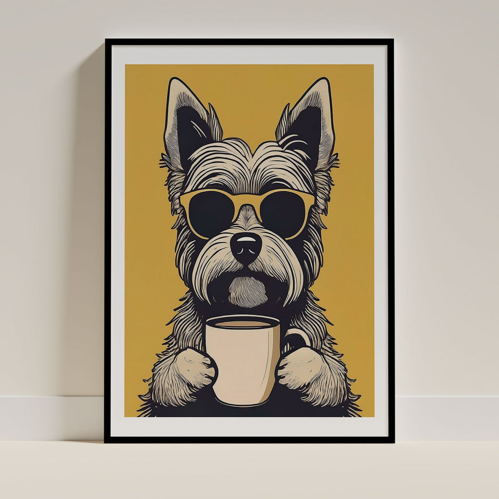 Yorkshire Terrier Chillin Coffee Dog image 0