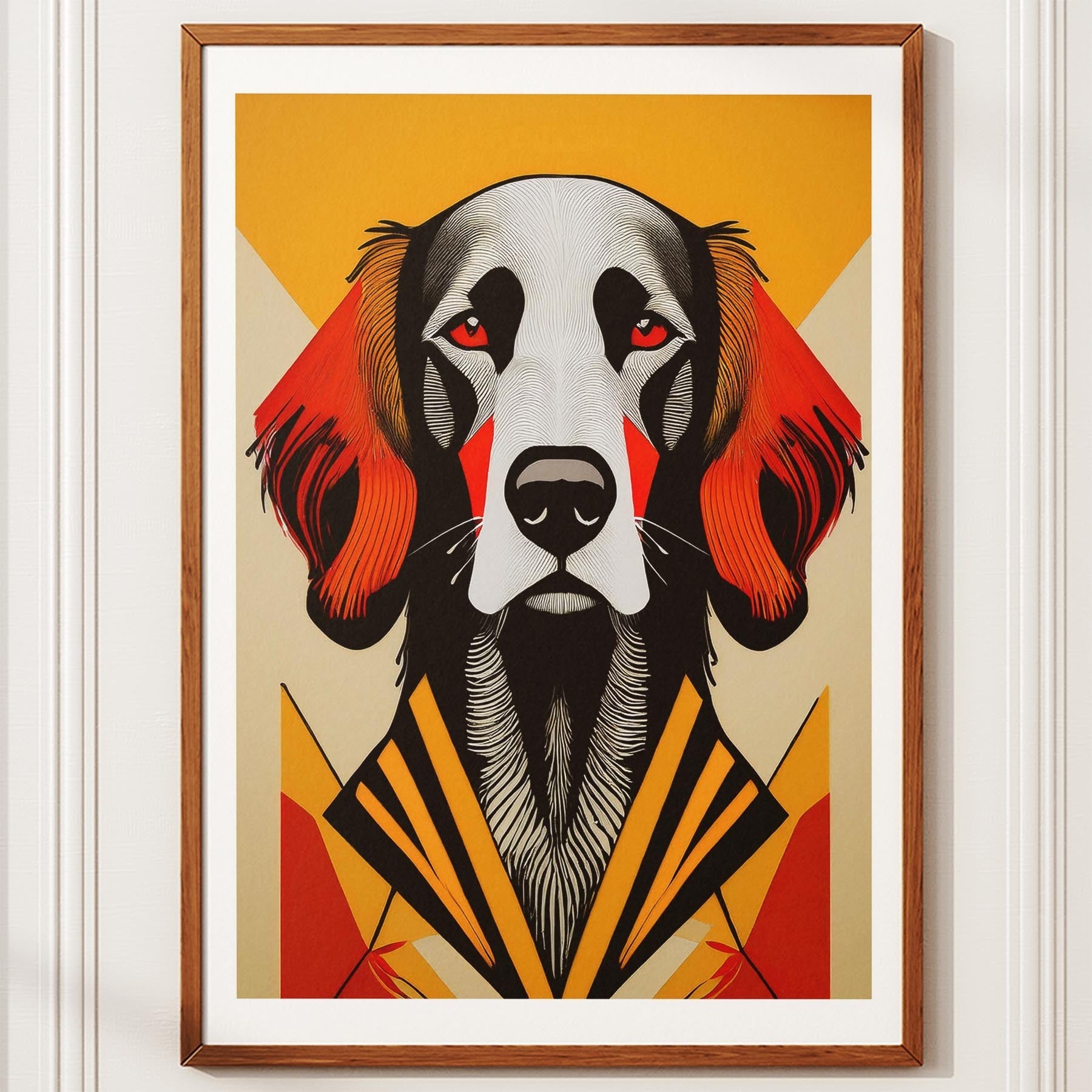 Gordon Setter Geometric Orange Series image 10