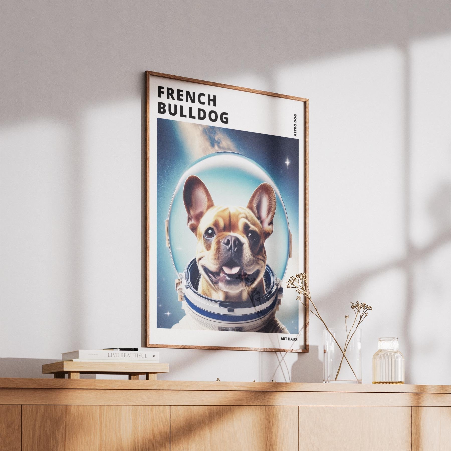 French Bulldog Astronaut Dog Series with Text Astro Dog image 5