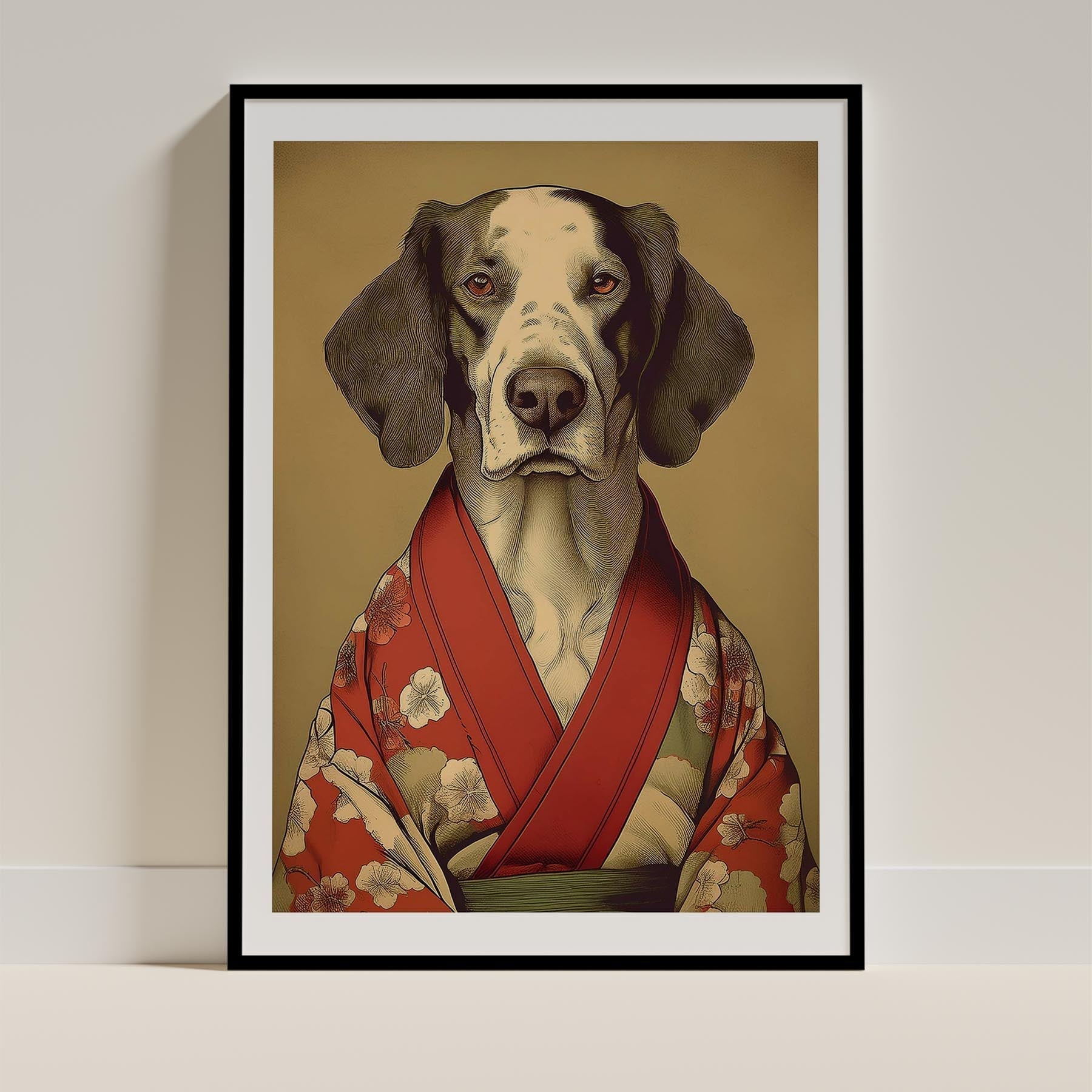 English Setter Japanse Kimono Dog Series image 0