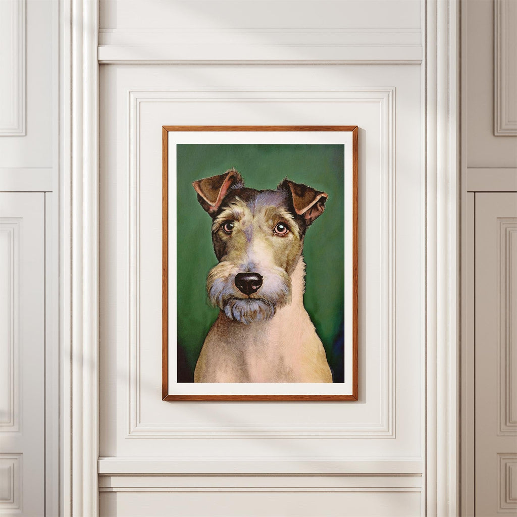 Fox Terrier Green Painted Series image 3