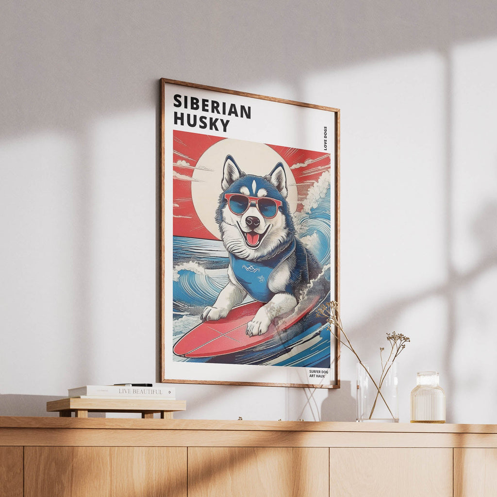 Siberian Husky Hokosai Surfer Dogs 1 image 5