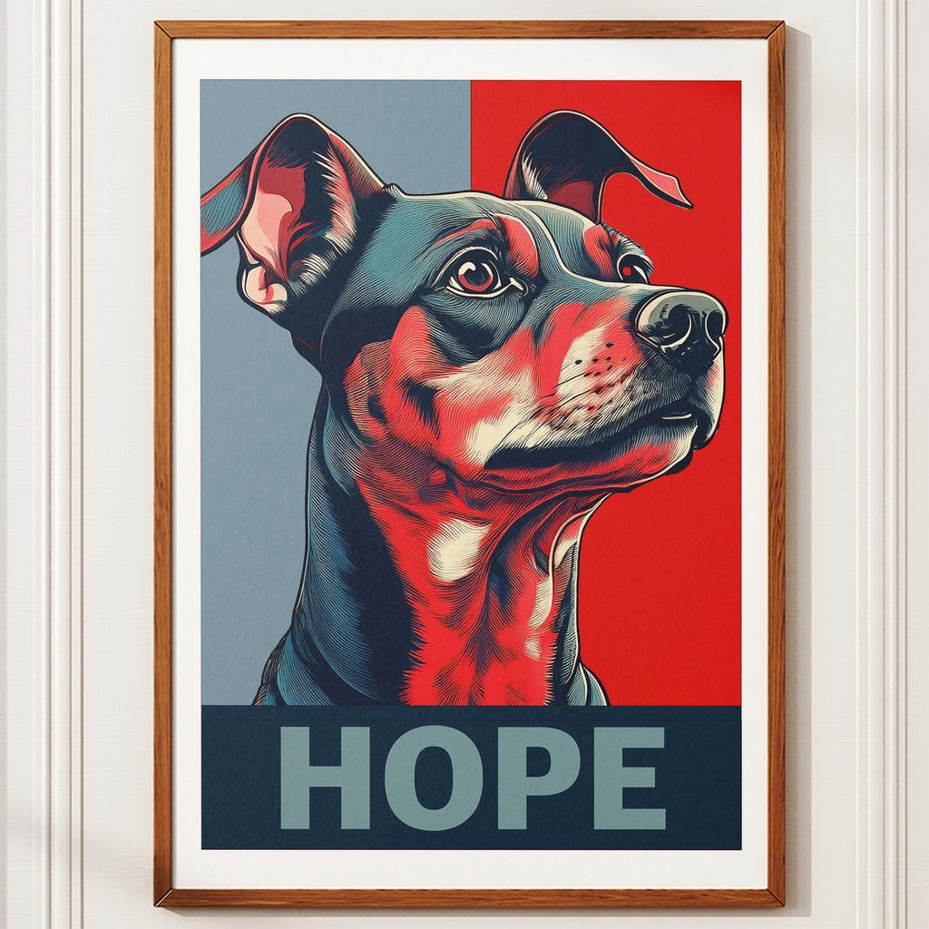 Miniature Pinscher HOPE Series Inspired by the Obama Poster image 10