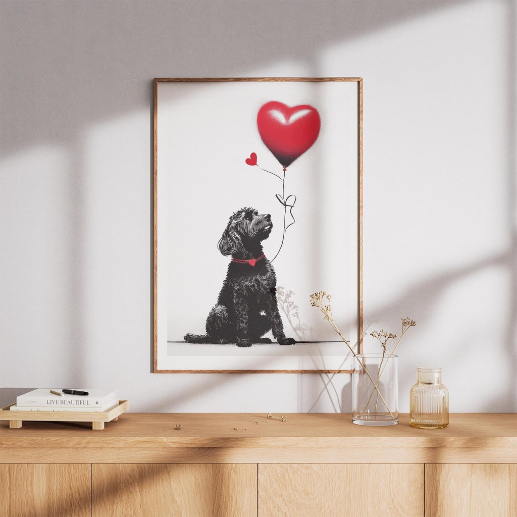 Spanish Water Dog DOGSY Series inspired by the Art of Banksy image 8