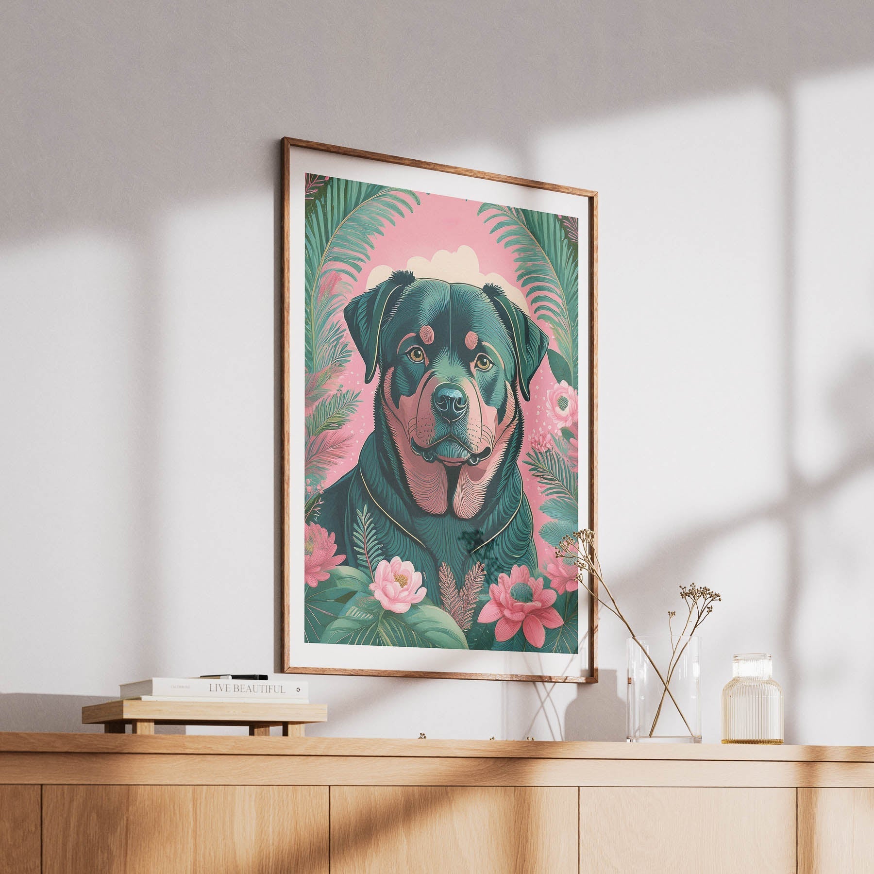 Rottweiler Flowery Dog image 6