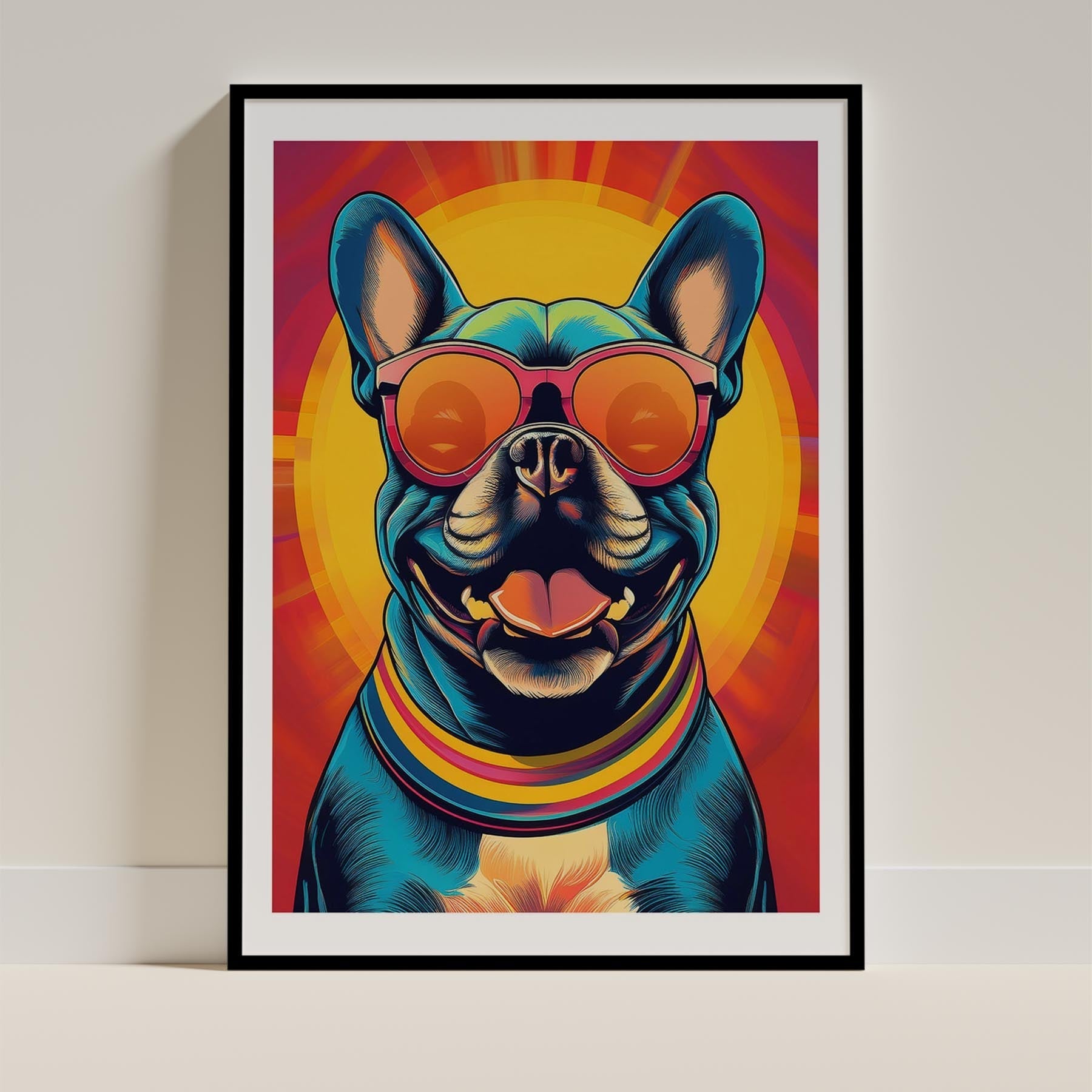 French Bull In Colourful Sunnies 1 image 13