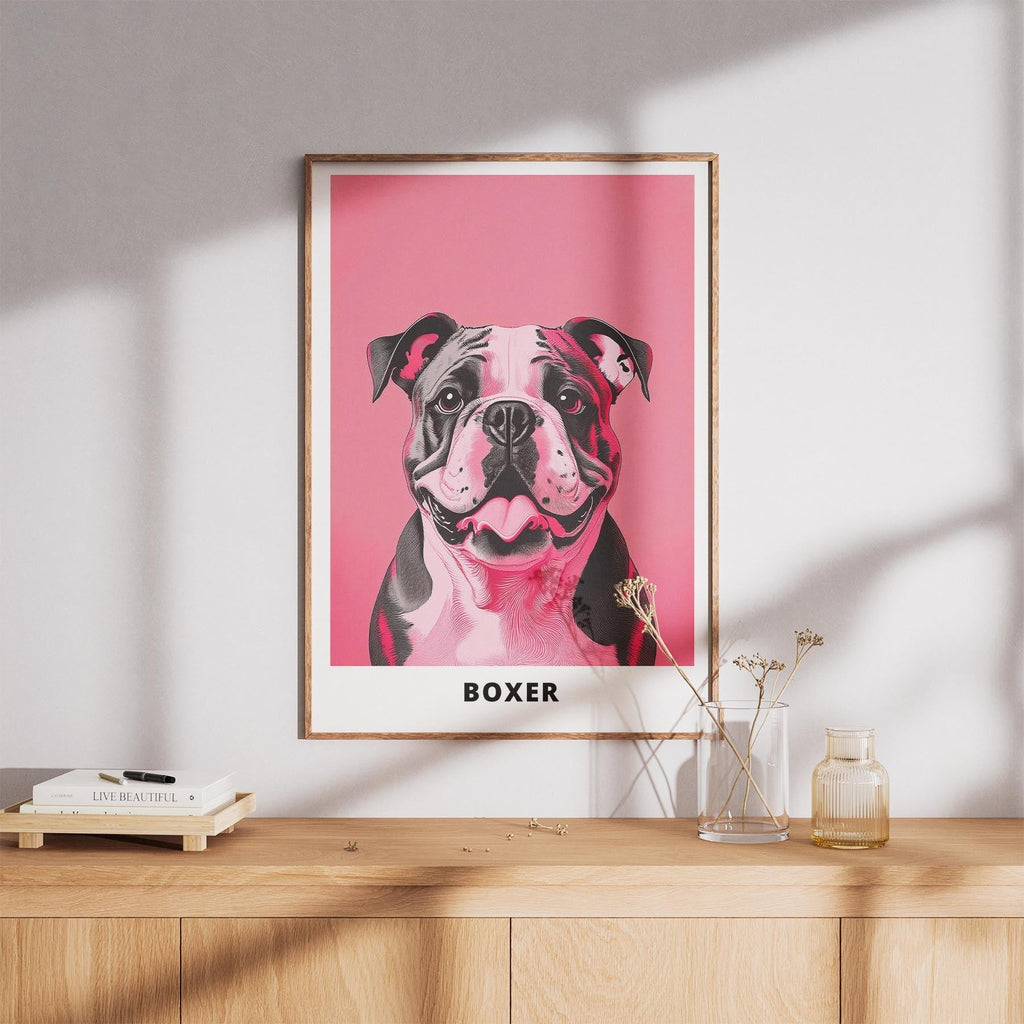 Boxer Pink and Black Dog Series  2 image 8
