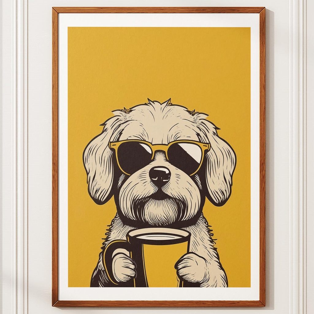 Maltese Chillin Coffee Dog image 10