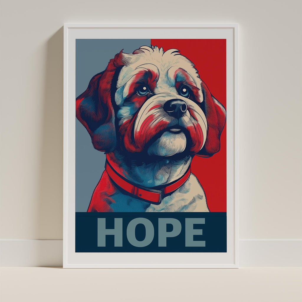 Bichon Frise HOPE Series Inspired by the Obama Poster image 9