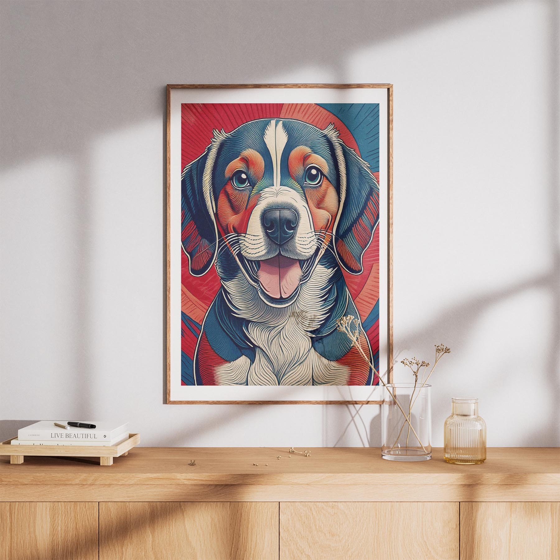 Beagle Hokusai Japanese Inspired Dog Series image 8