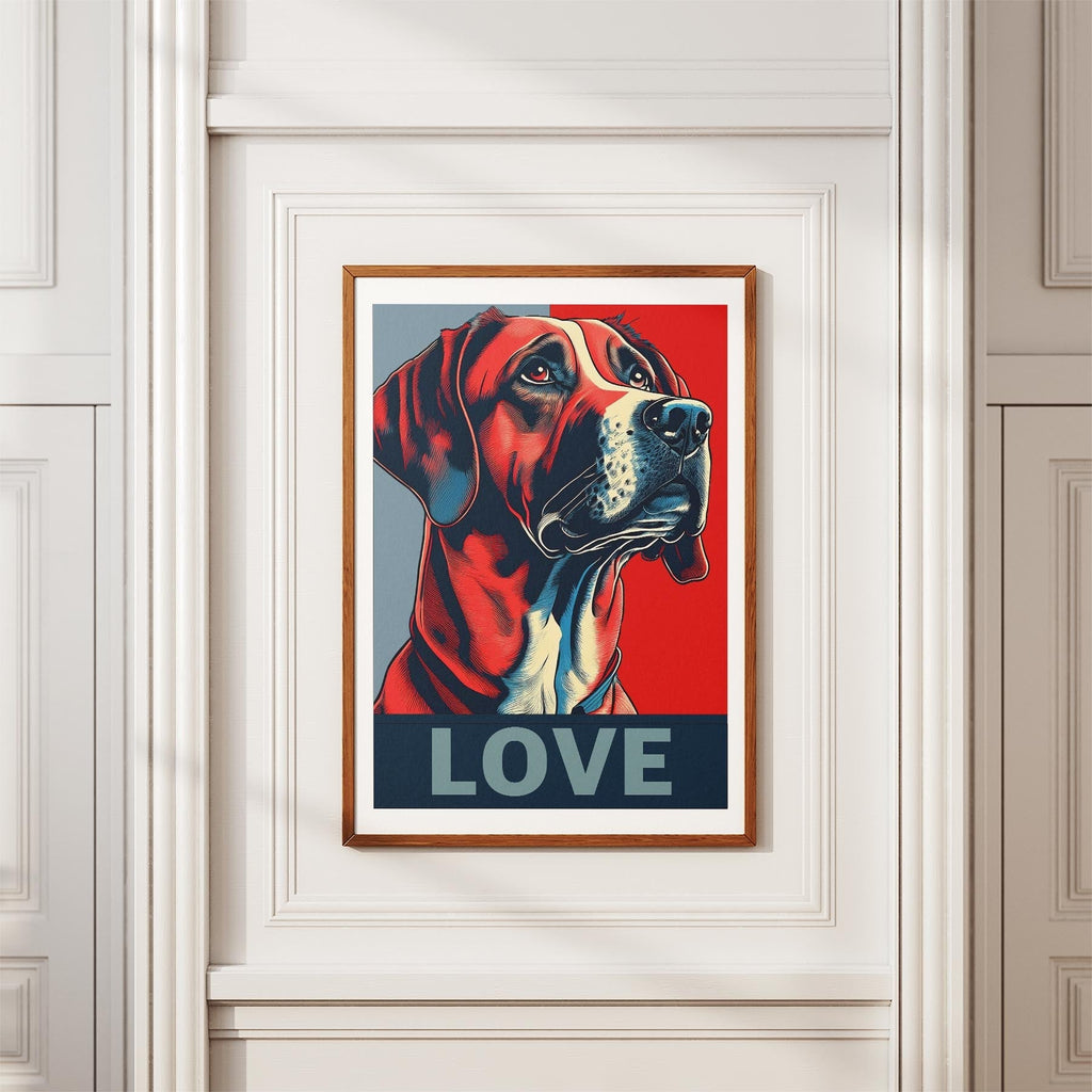 Rhoedesian Ridgeback LOVE Series Inspired by the Obama Poster image 3