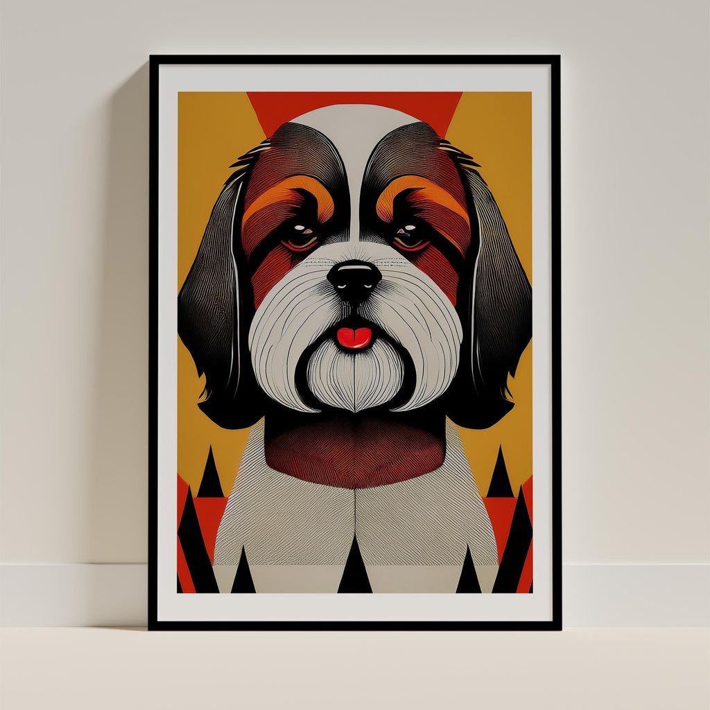 Shih Tzu Geometric Orange Series image 0