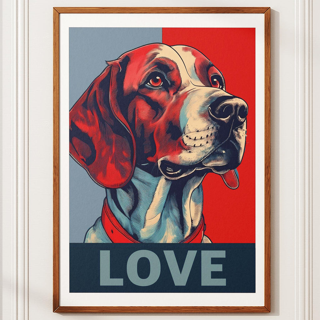 English Setter LOVE Series Inspired by the Obama Poster image 10