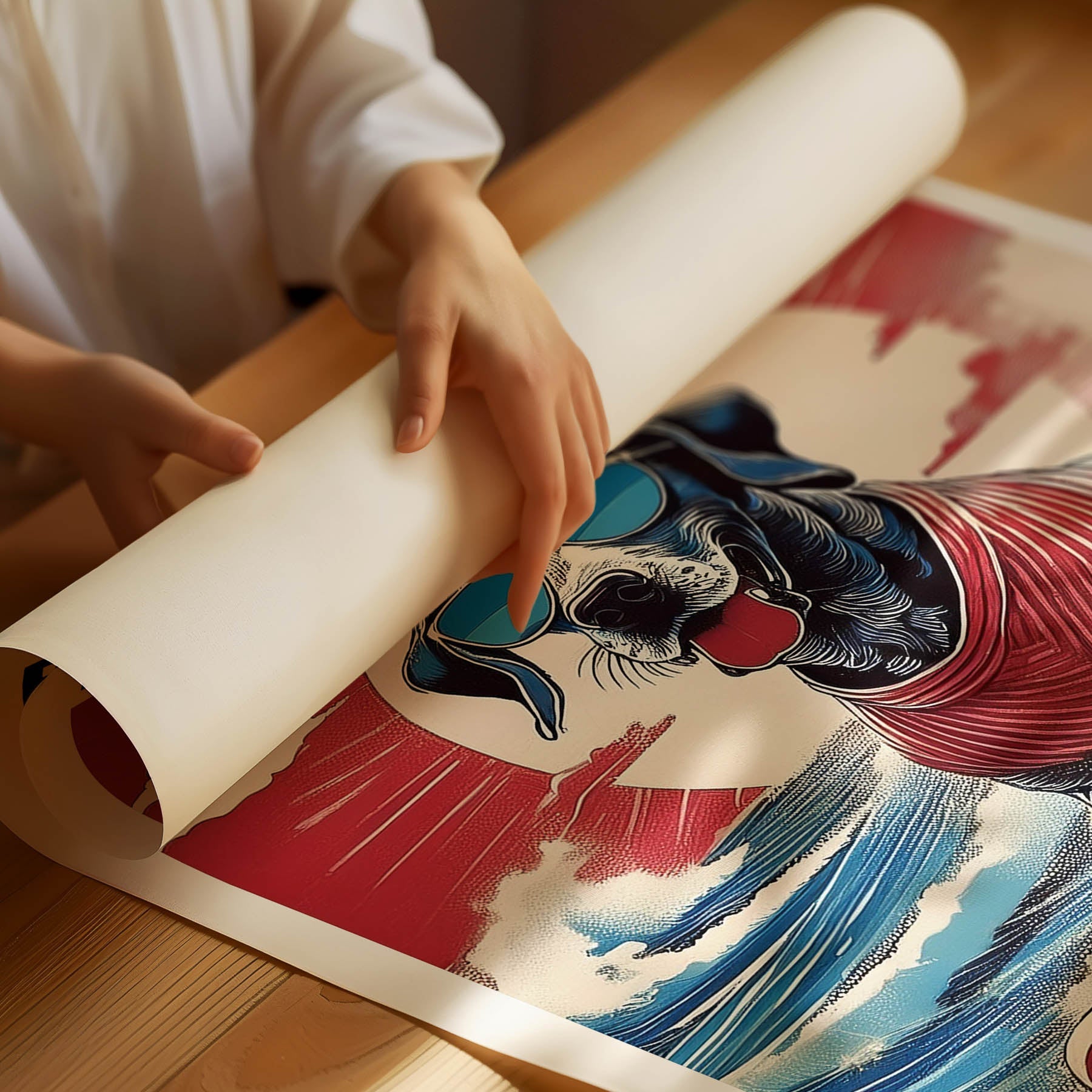 German Pointer Hokosai Surfer Dogs 1 image 3