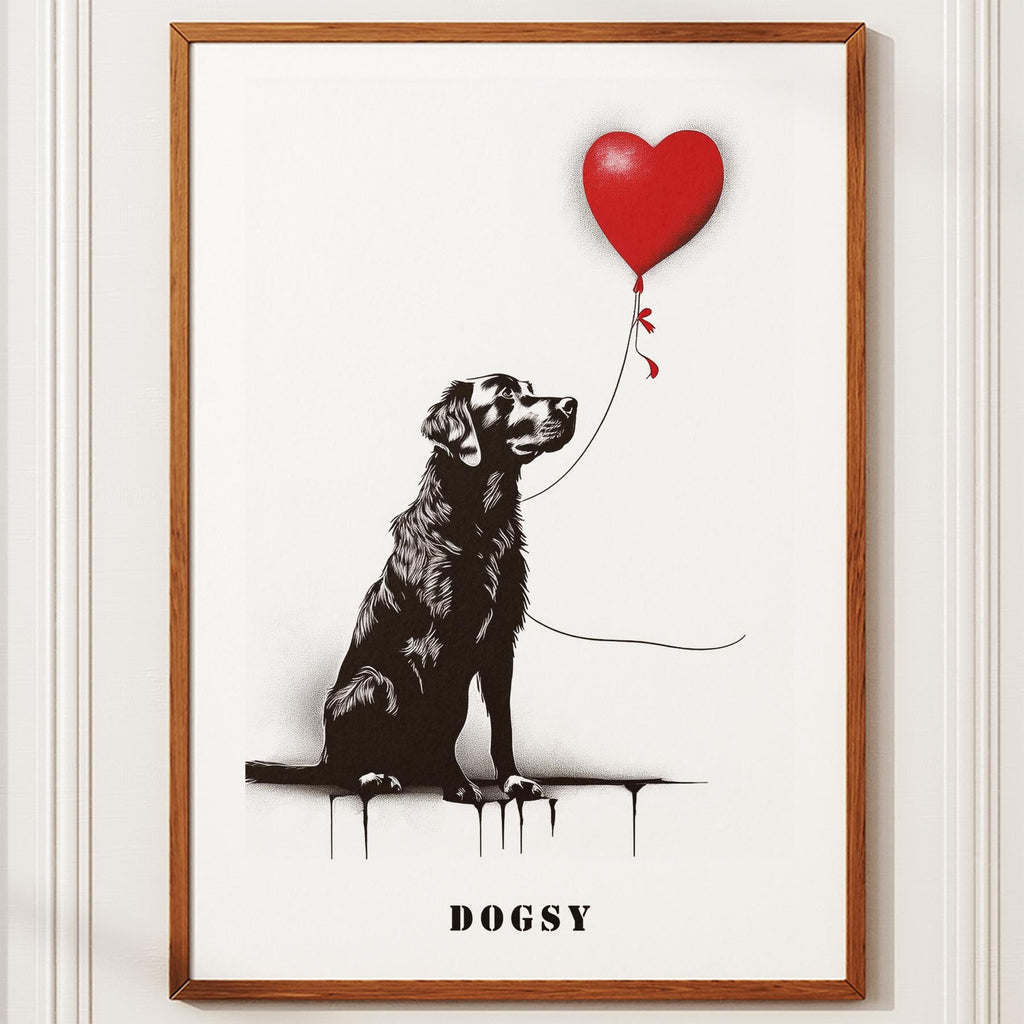 Murray River Retriever DOGSY Series inspired by the Art of Banksy with text Dogs image 10