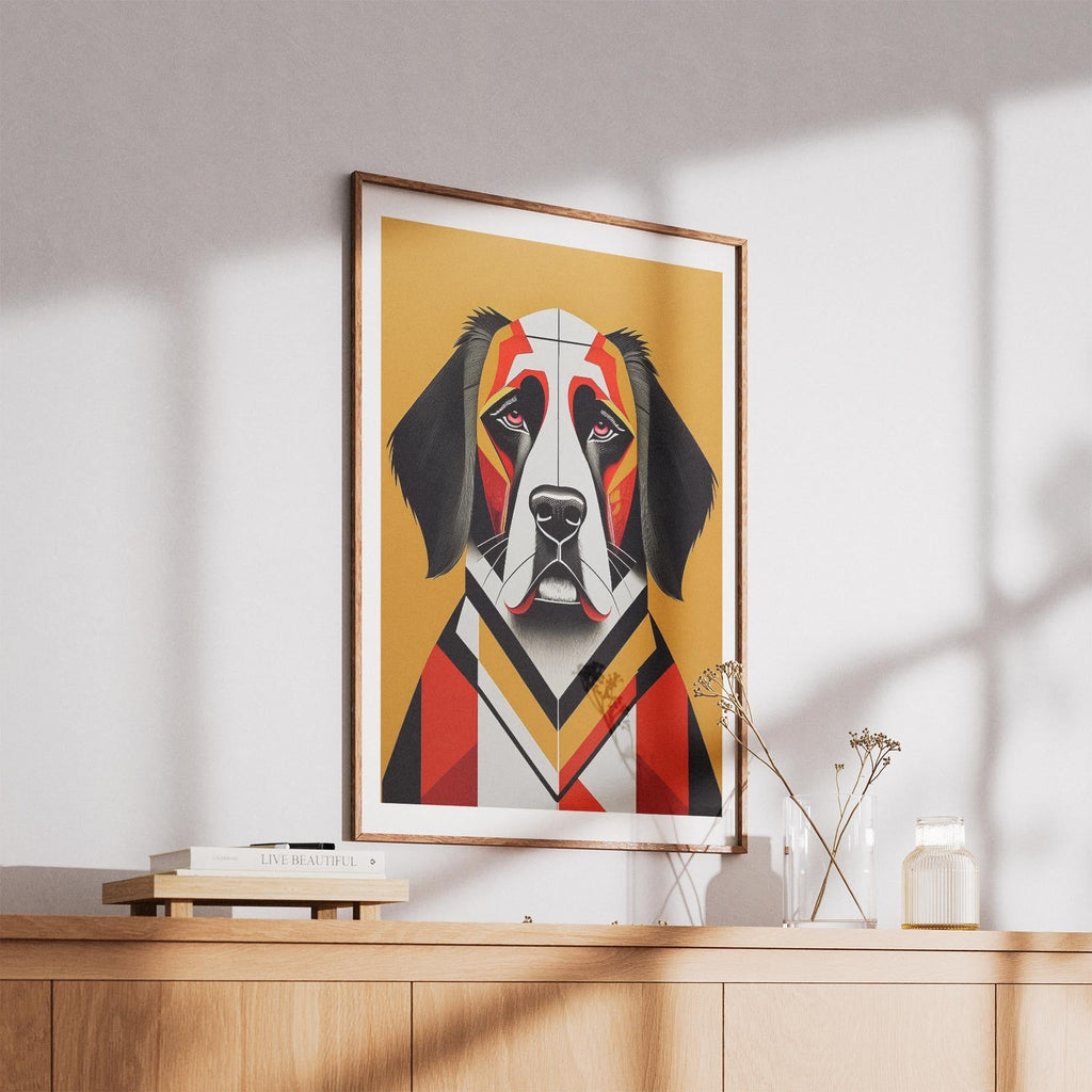 Saint Bernard Geometric Orange Series image 5