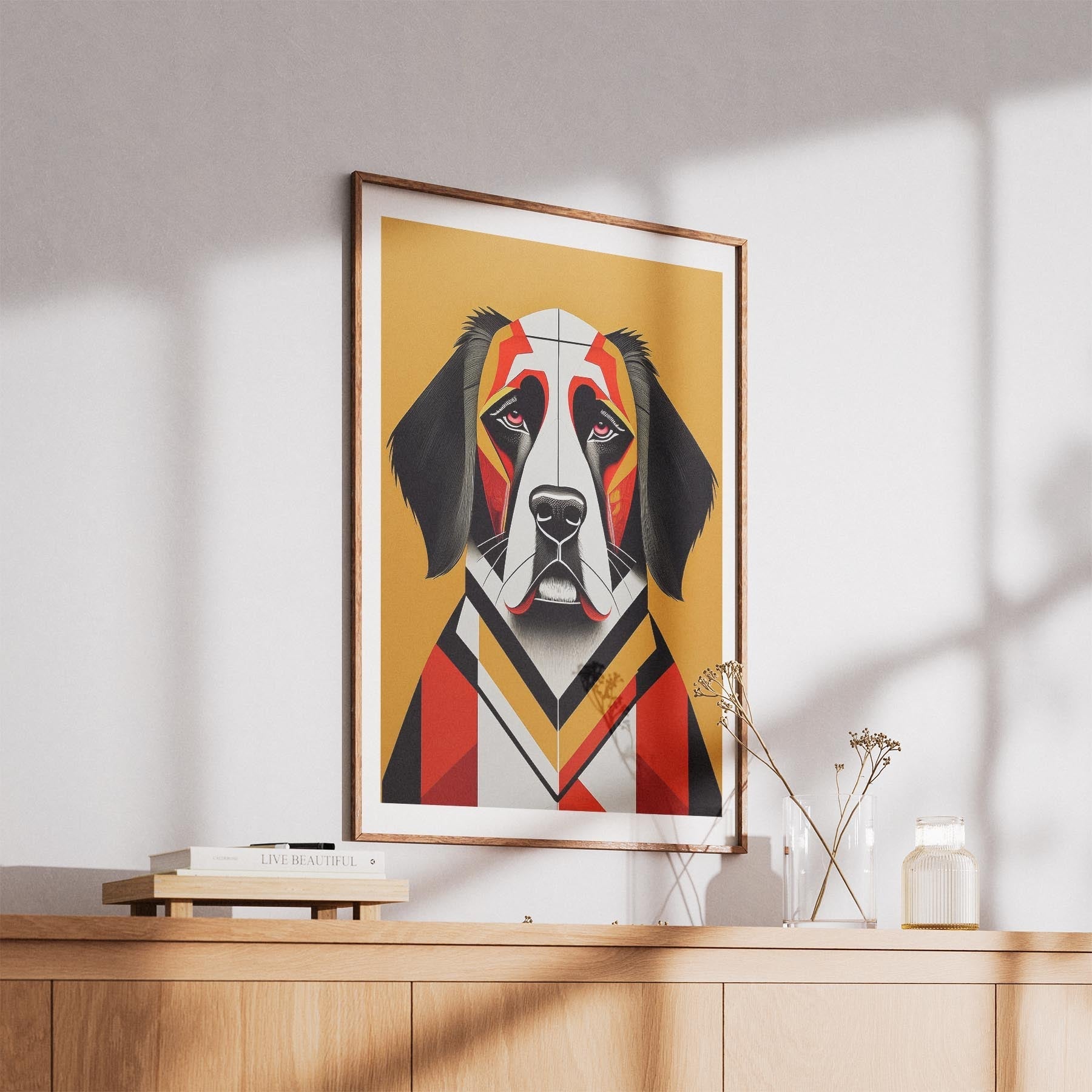 Saint Bernard Geometric Orange Series image 5