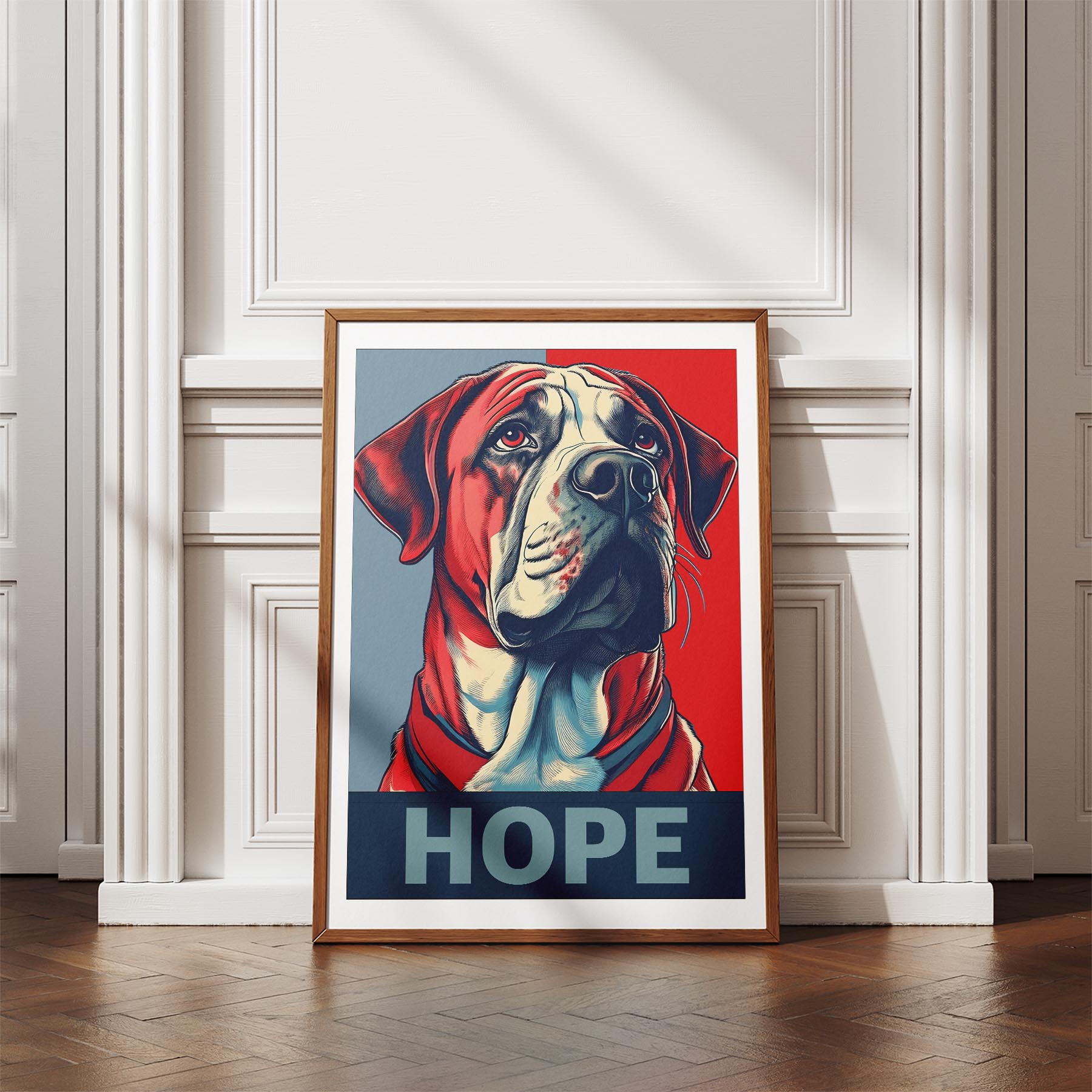 Neapolitan Mastiff HOPE Series Inspired by the Obama Poster image 4